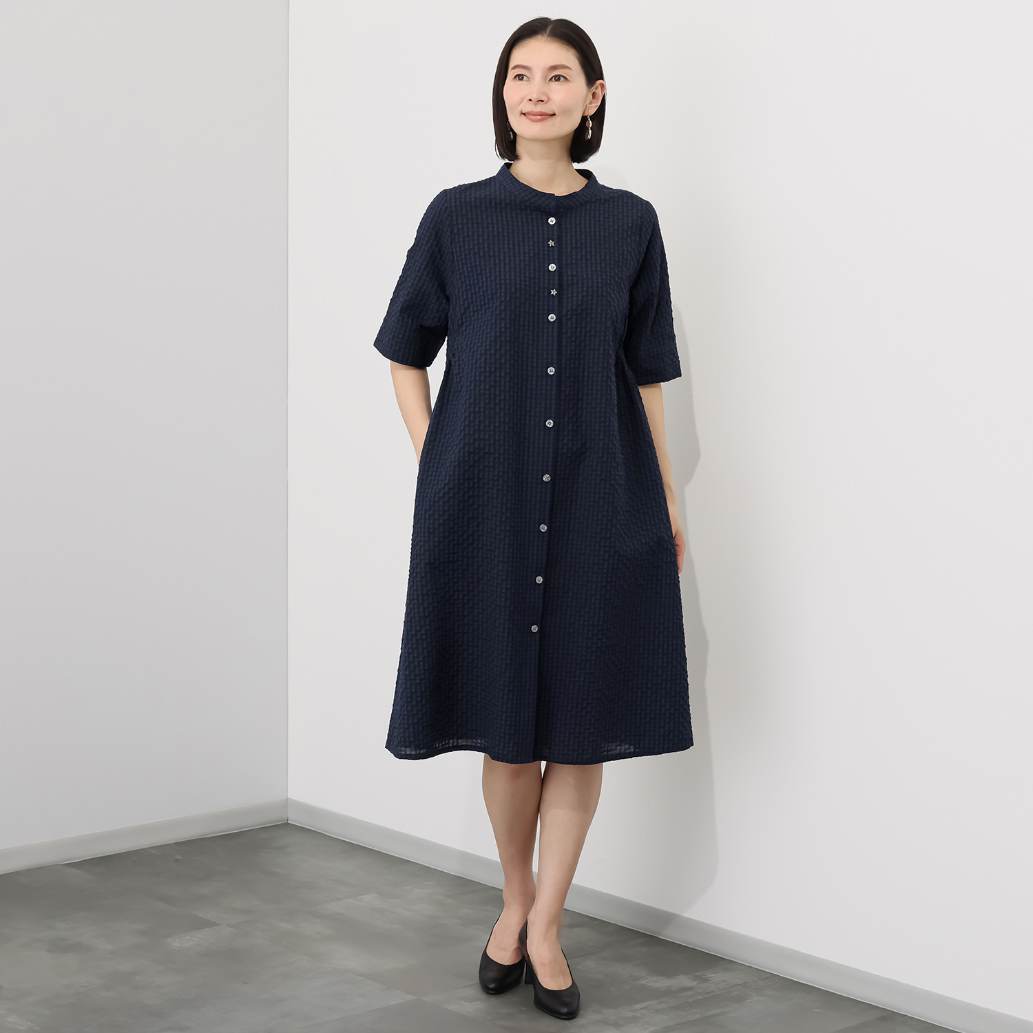 ダジュール ギンガムチェック ワンピース