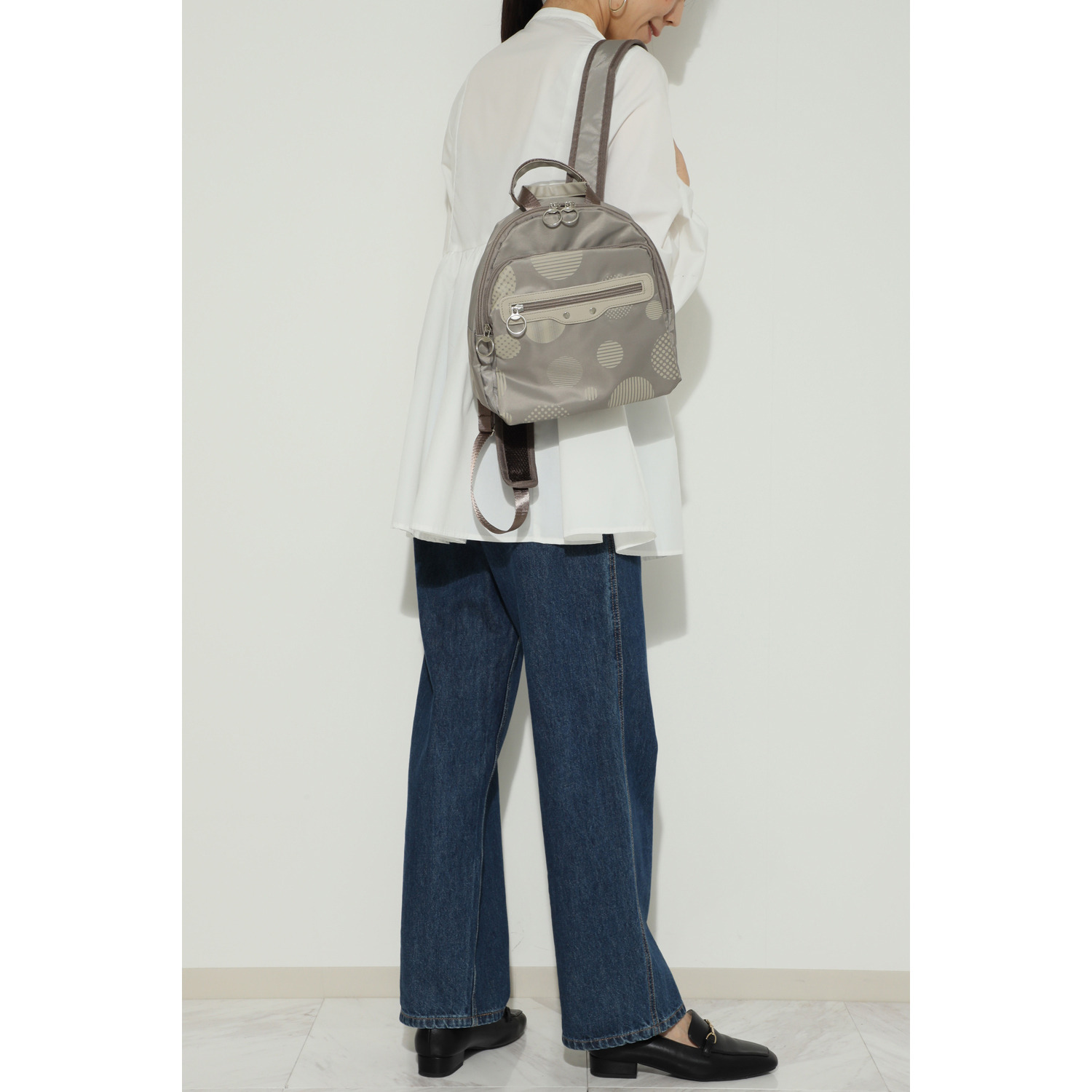 ダジュール ドットプリント リュック