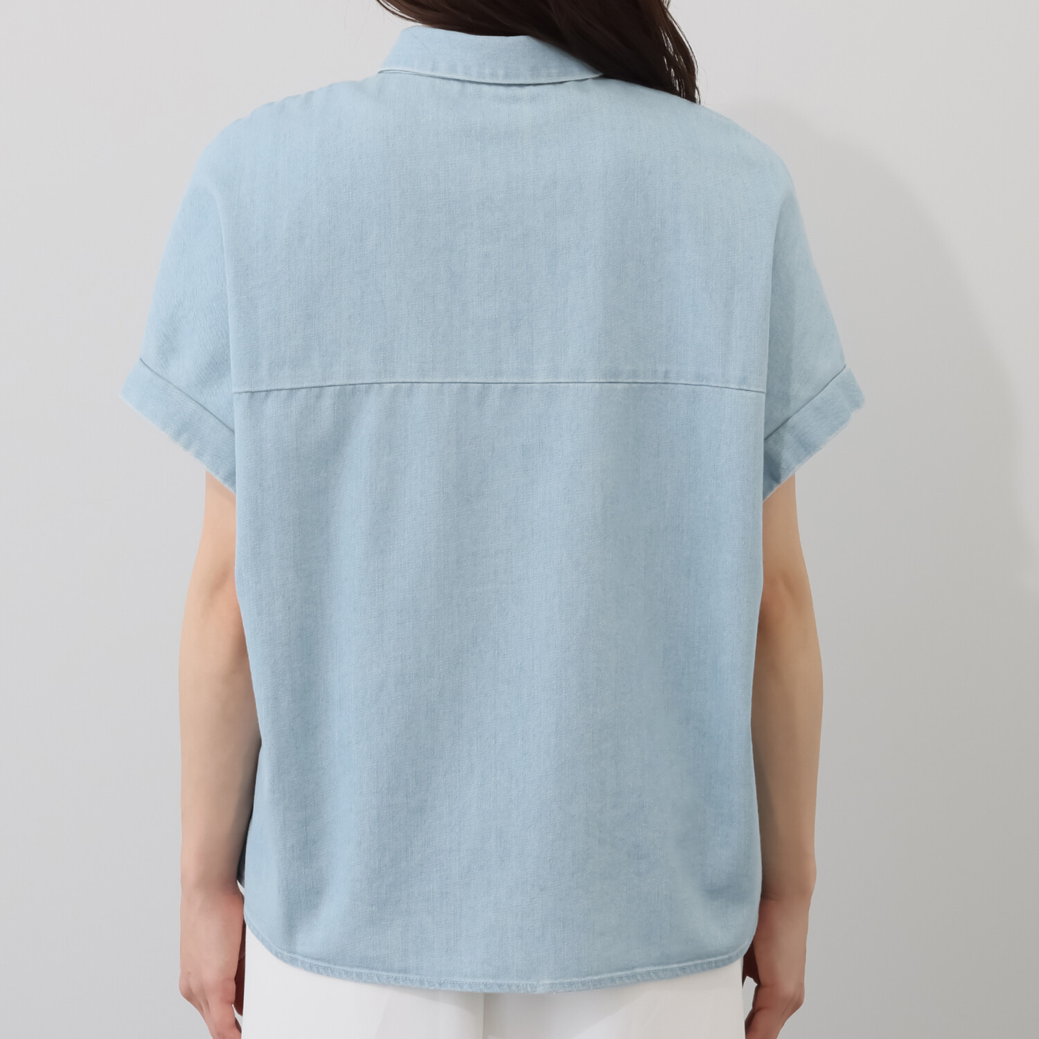 シック　バイ　ネイチャー ストレッチデニムシャツ