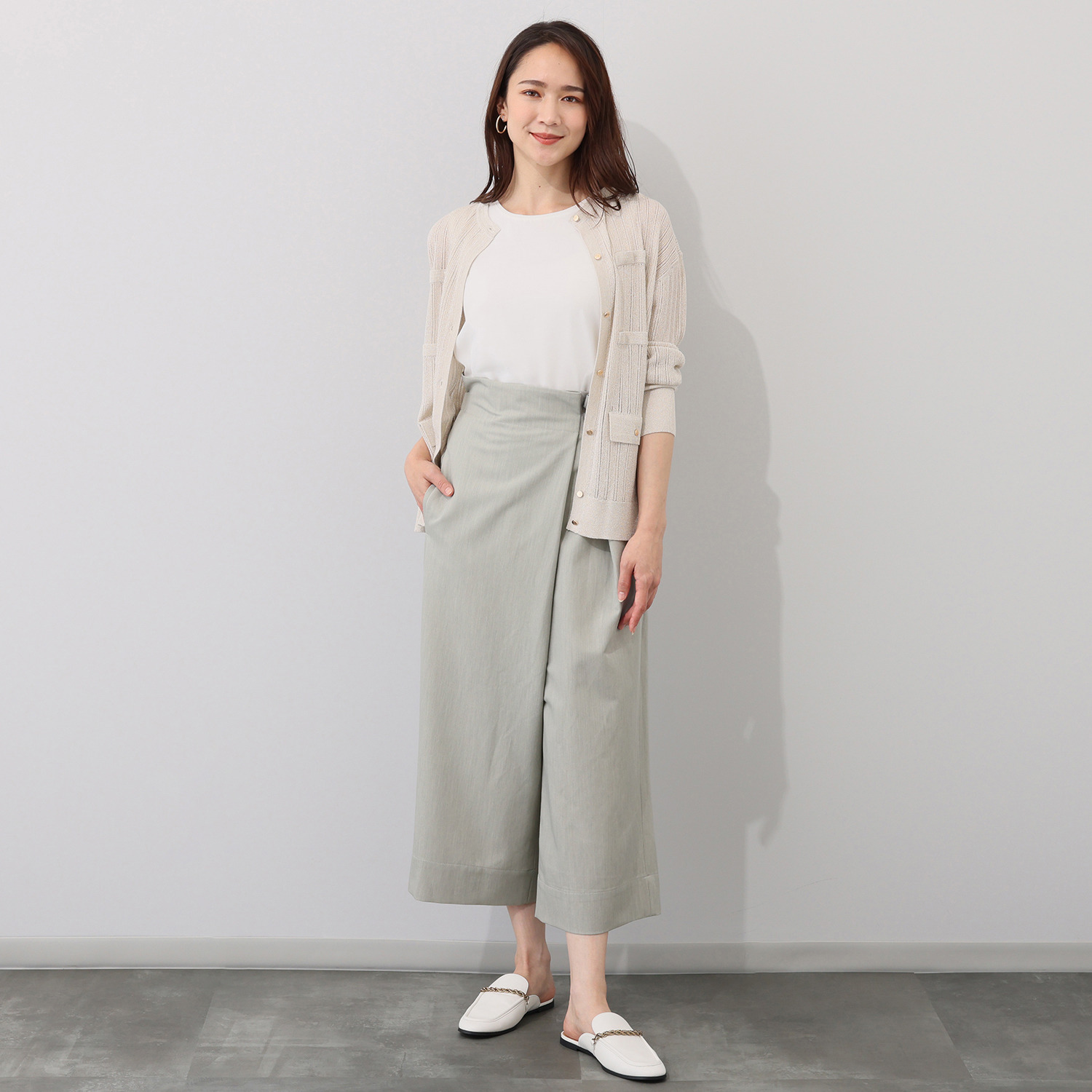 シック　バイ　ネイチャー ラップ調イージーパンツ