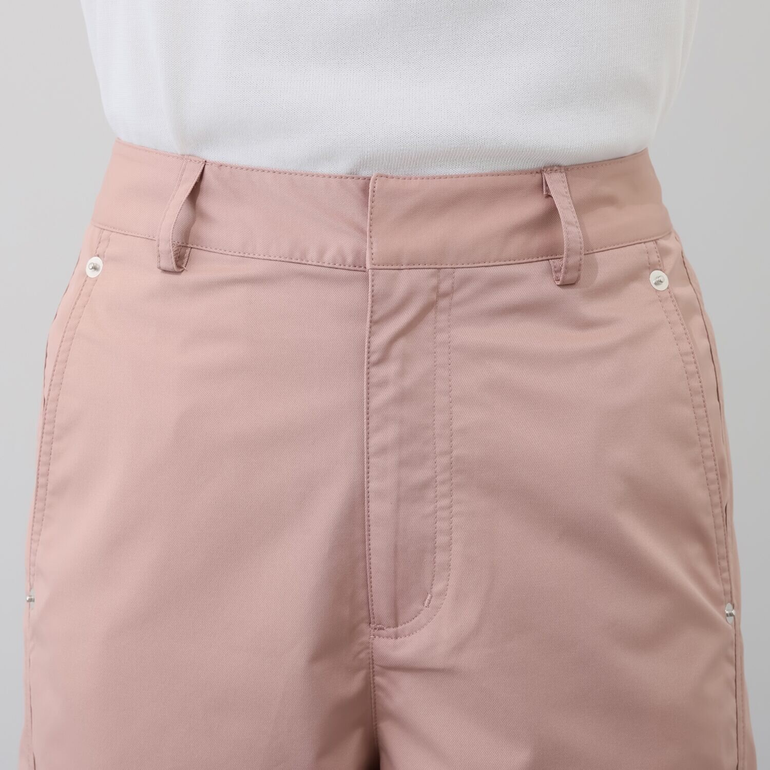 キリ　エ　キリ ツイルストレッチ素材 バレルシルエット ソフトカーゴパンツ