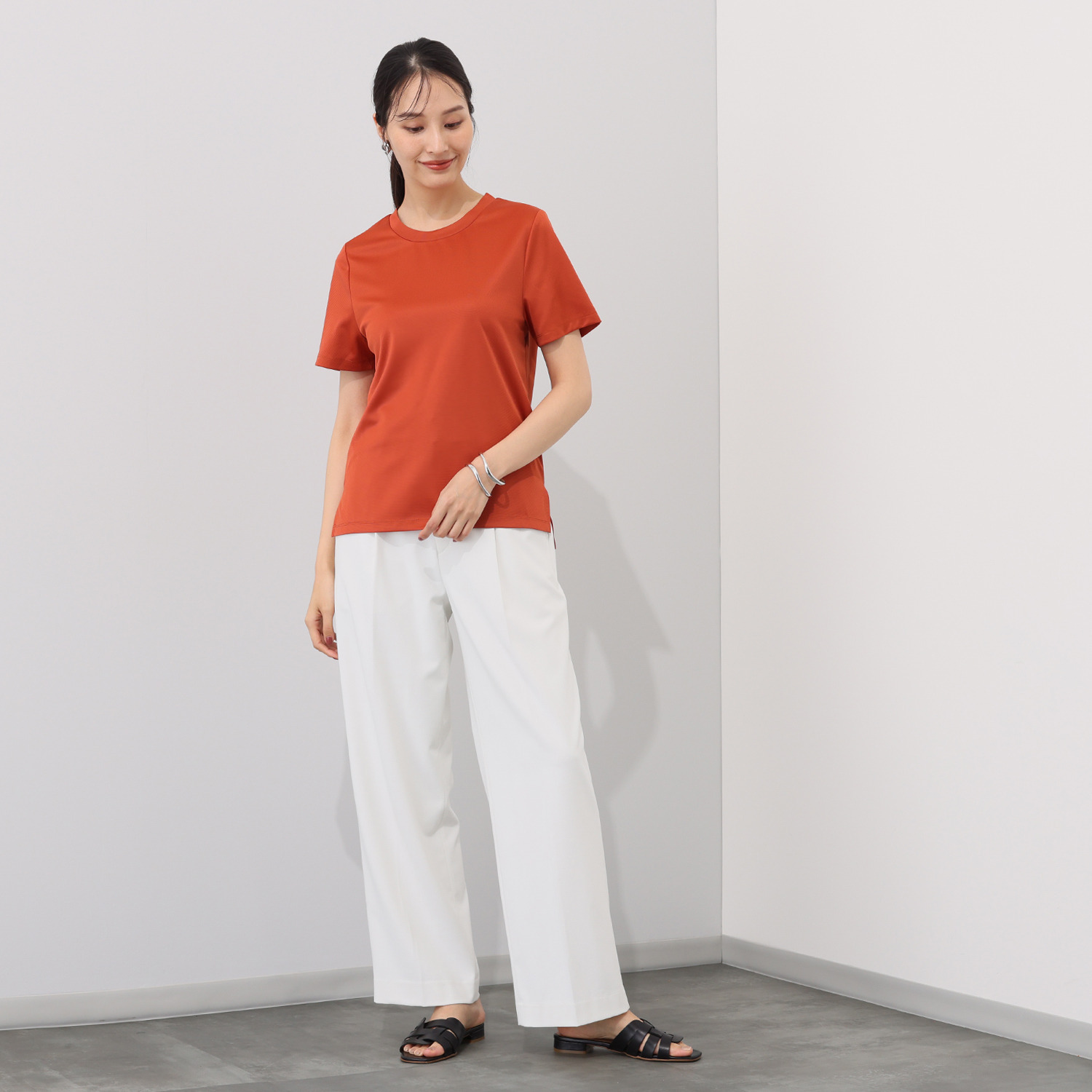 マンスリートライミー 着回し抜群 体型カバーワンピース＆ Ｔシャツセット