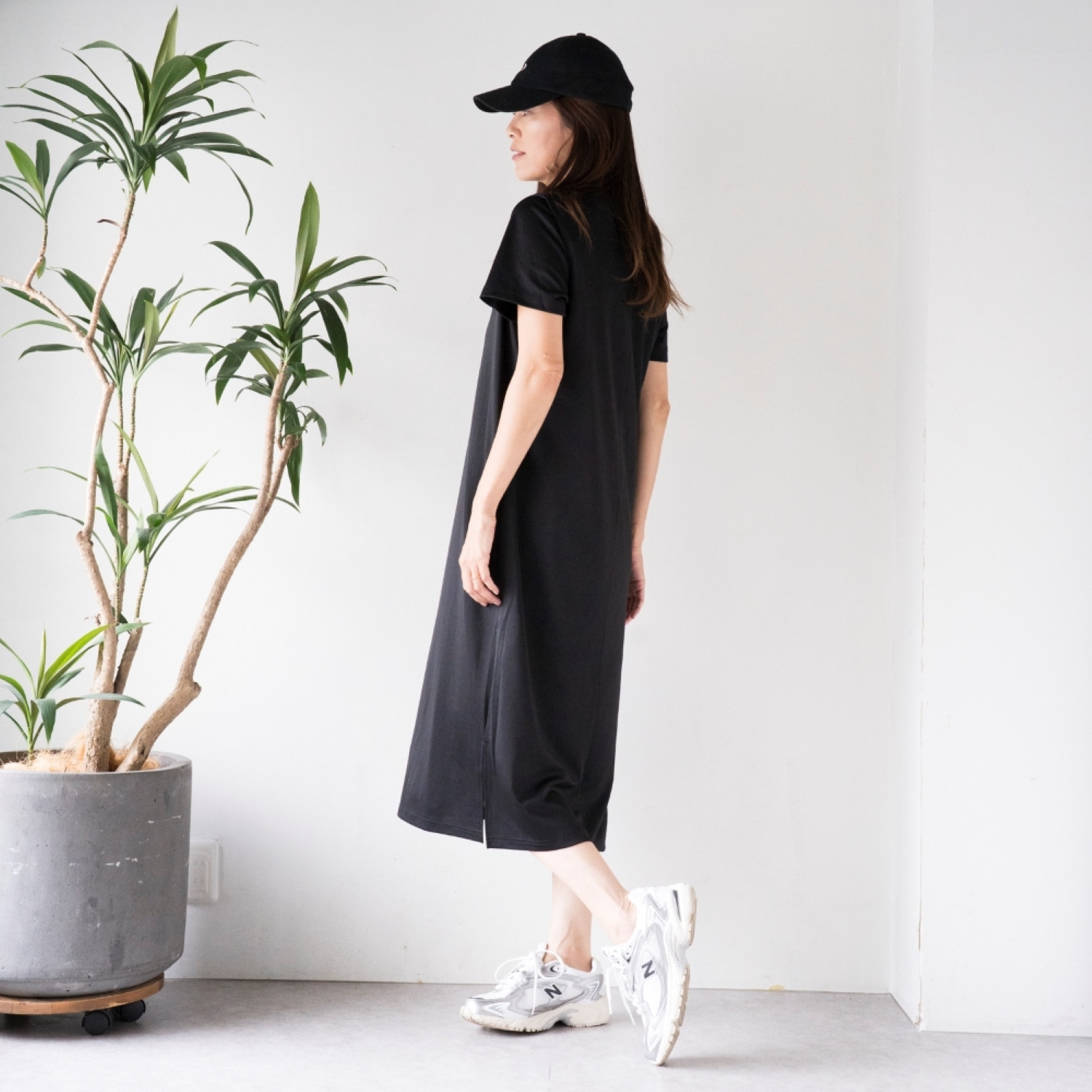 マンスリートライミー 着回し抜群 体型カバーワンピース＆ Ｔシャツセット