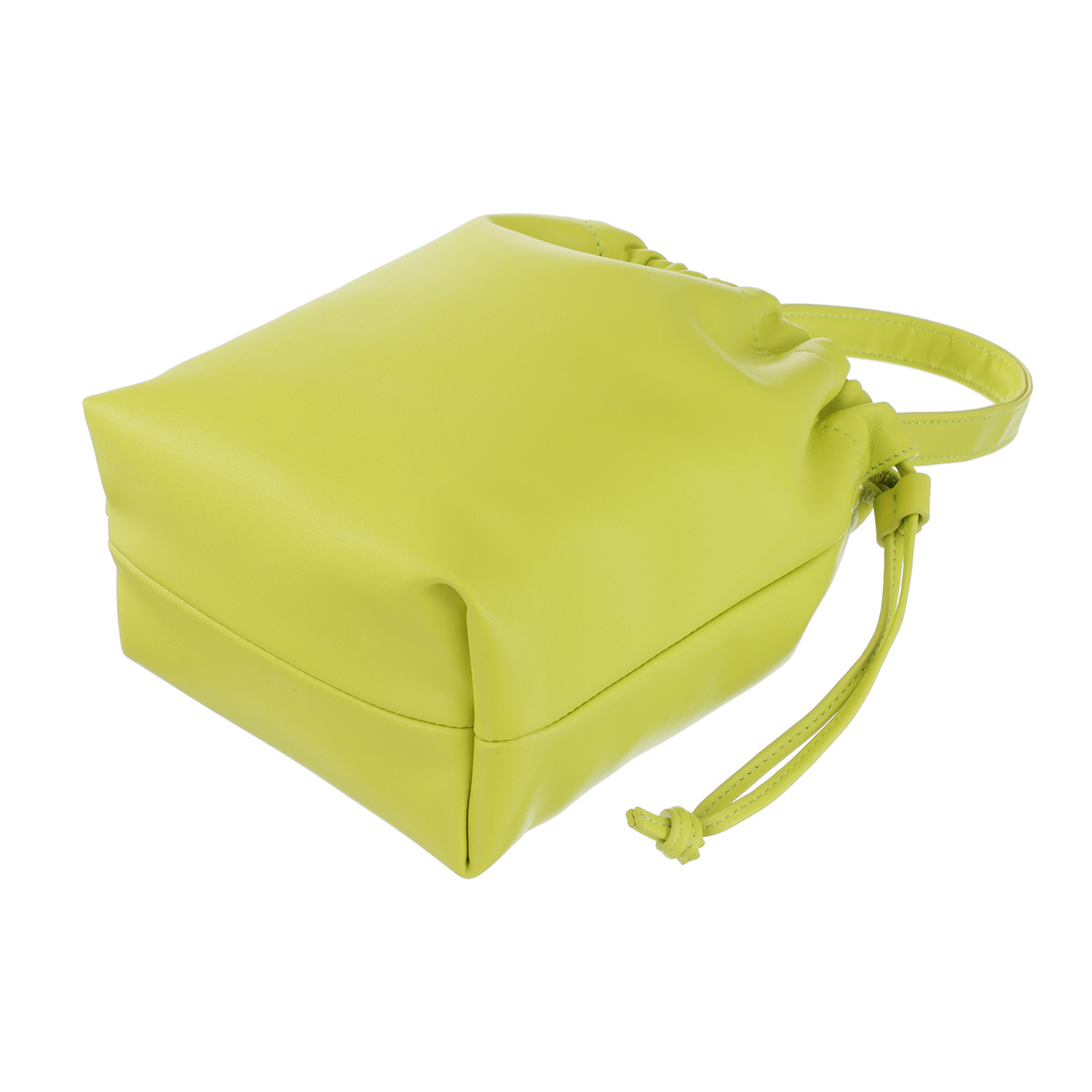 ニカル シープレザー 巾着ショルダーバッグ