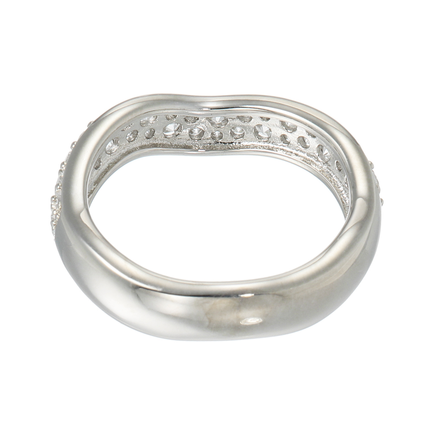 ダイアモア シルバー　ＣＺ ウェーブリング