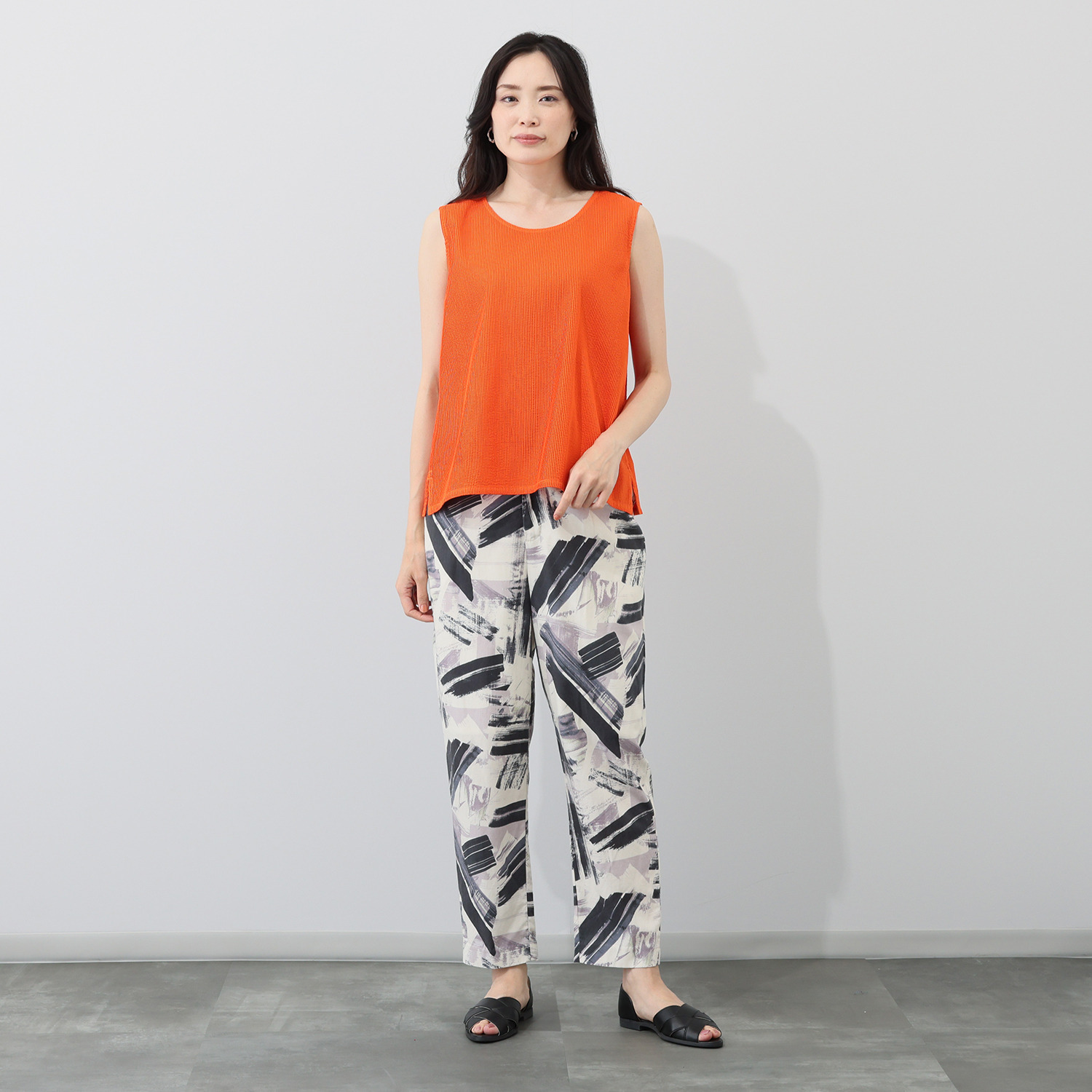 ヤッコマリカルド マイクロピンタック タンクトップ