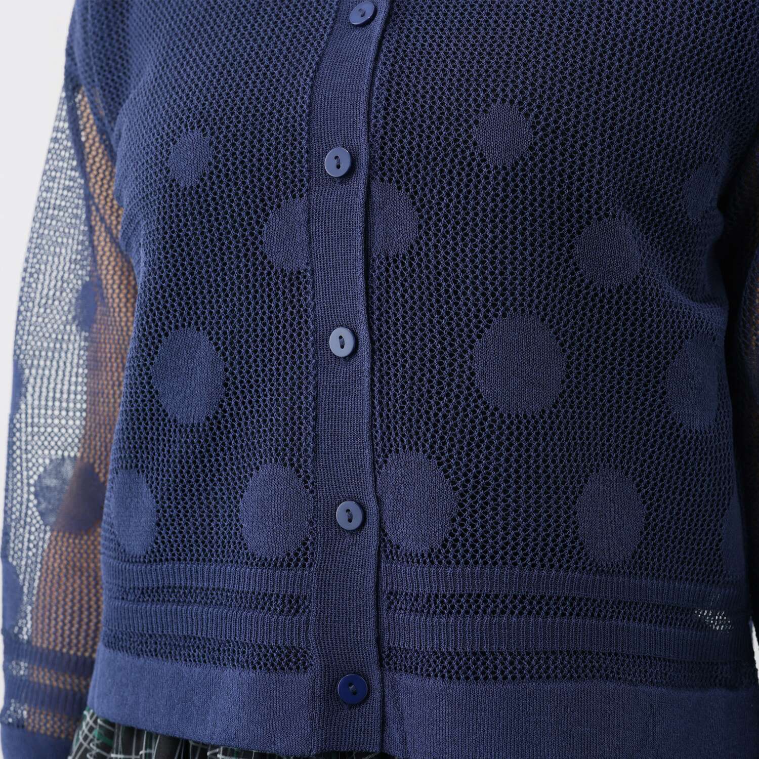 ダジュール ジャガードニット カーディガン