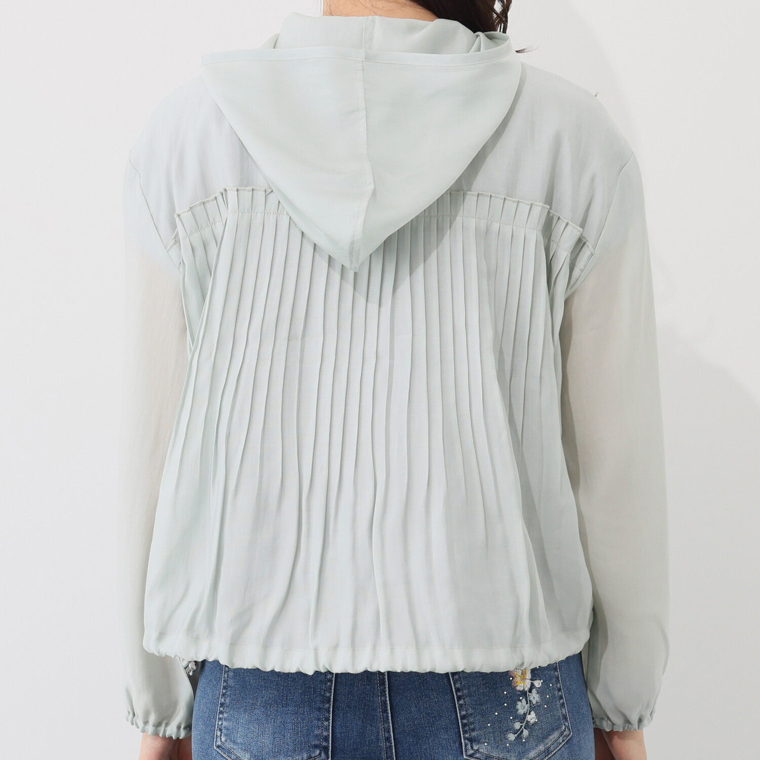 ダジュール バックタックプリーツ ブルゾン