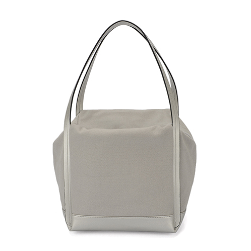 ラルジュ サークル型押アクセント キューブバッグ