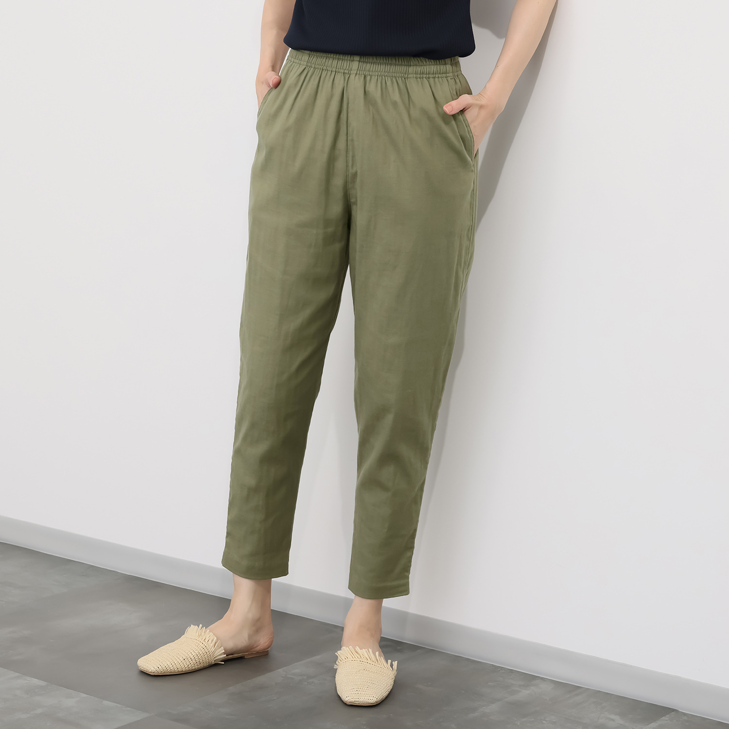 ダイア　アロー ＵＶカット・接触冷感 ストレッチダブルガーゼ ジョグパンツ