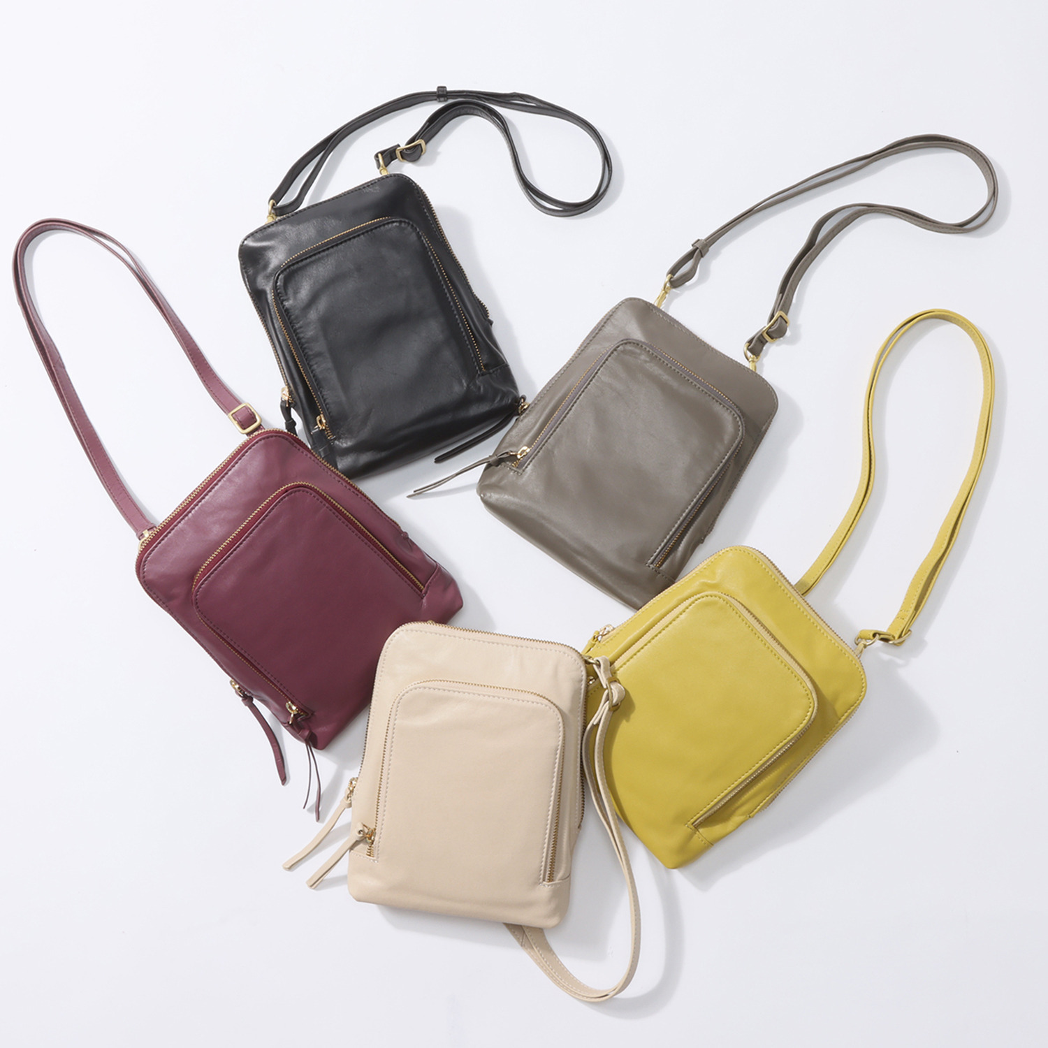 ズッケロ ソフトカウレザー ショルダーバッグ