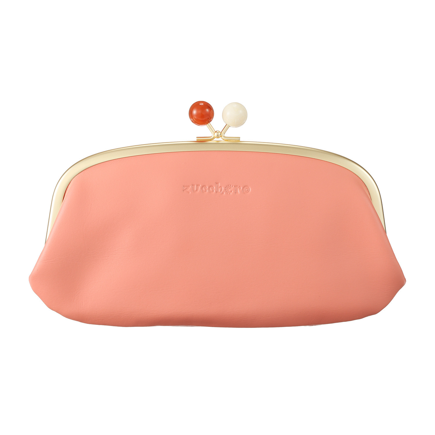 ズッケロ ＜日本製＞ アクリル玉がま口 スリム長財布