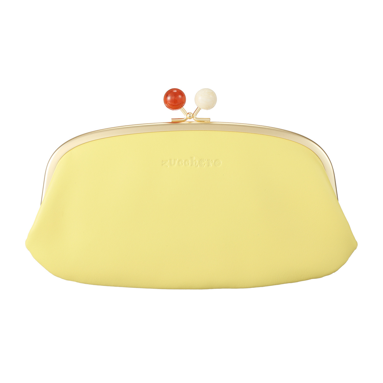 ズッケロ ＜日本製＞ アクリル玉がま口 スリム長財布