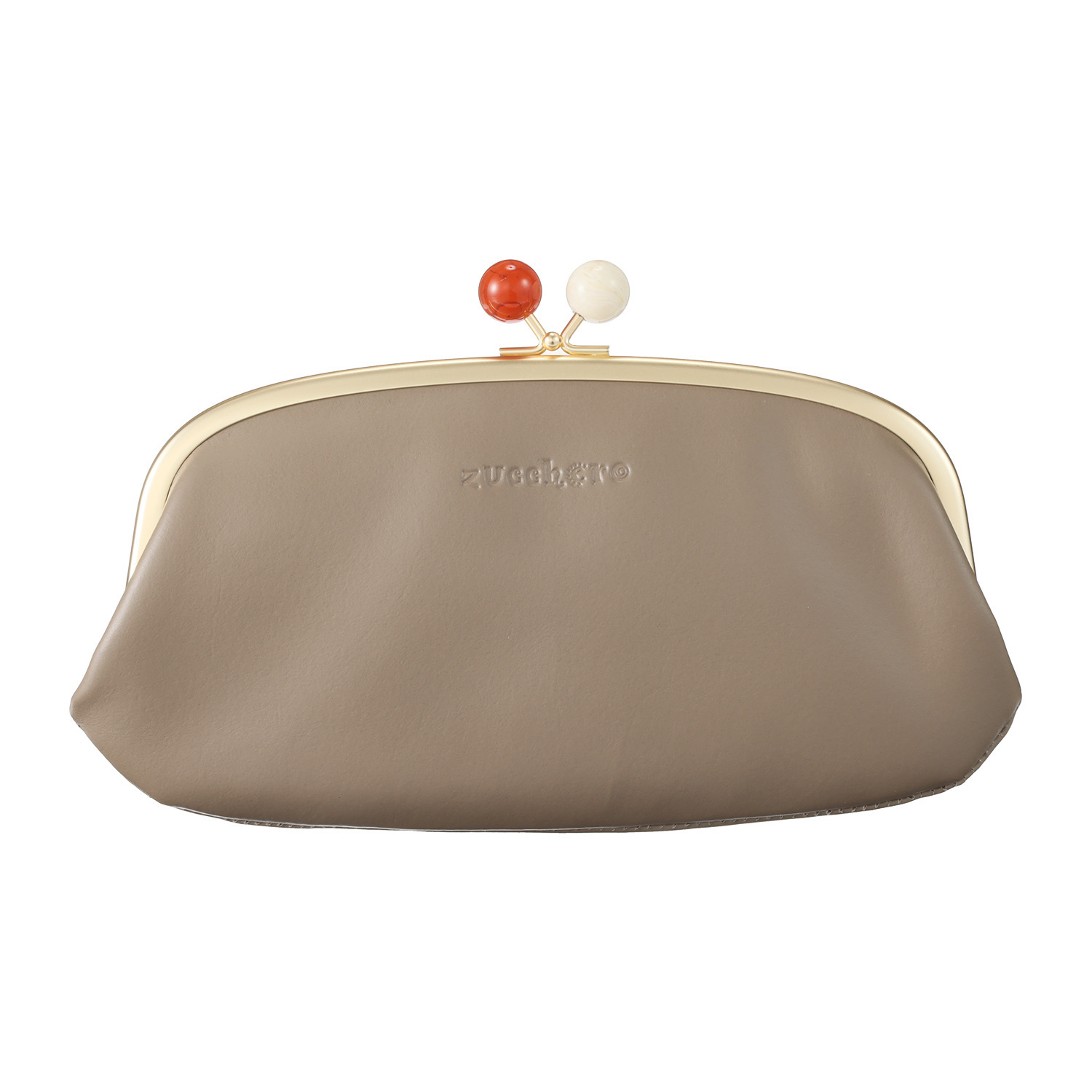 ズッケロ ＜日本製＞ アクリル玉がま口 スリム長財布