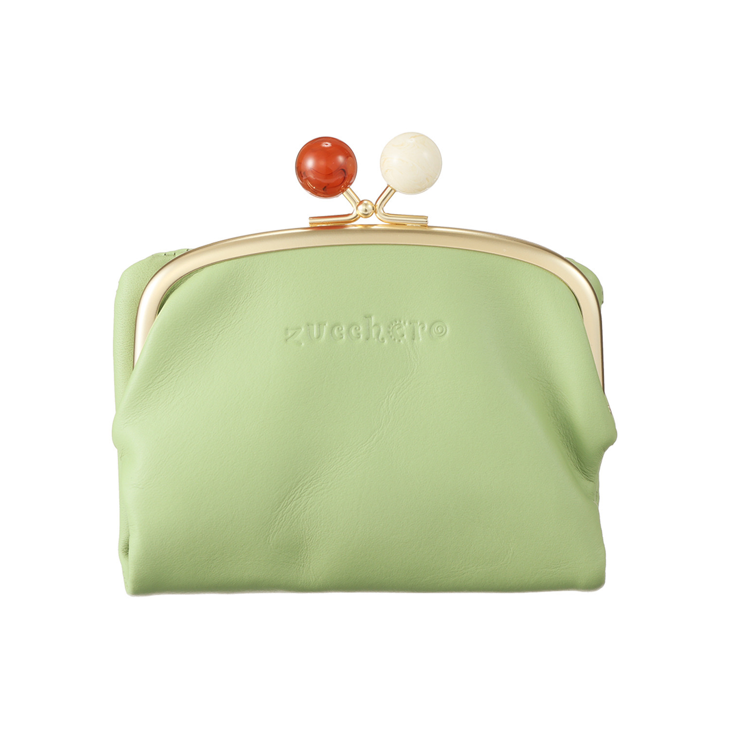 ズッケロ ＜日本製＞ アクリル玉がま口 二つ折り財布