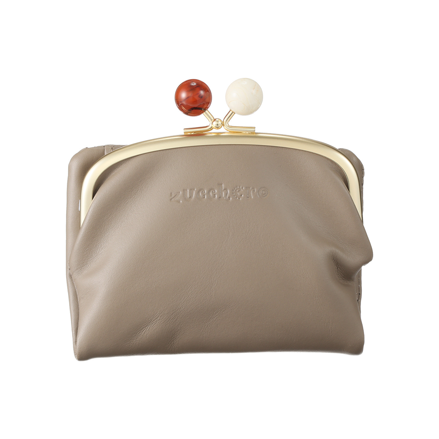 ズッケロ ＜日本製＞ アクリル玉がま口 二つ折り財布