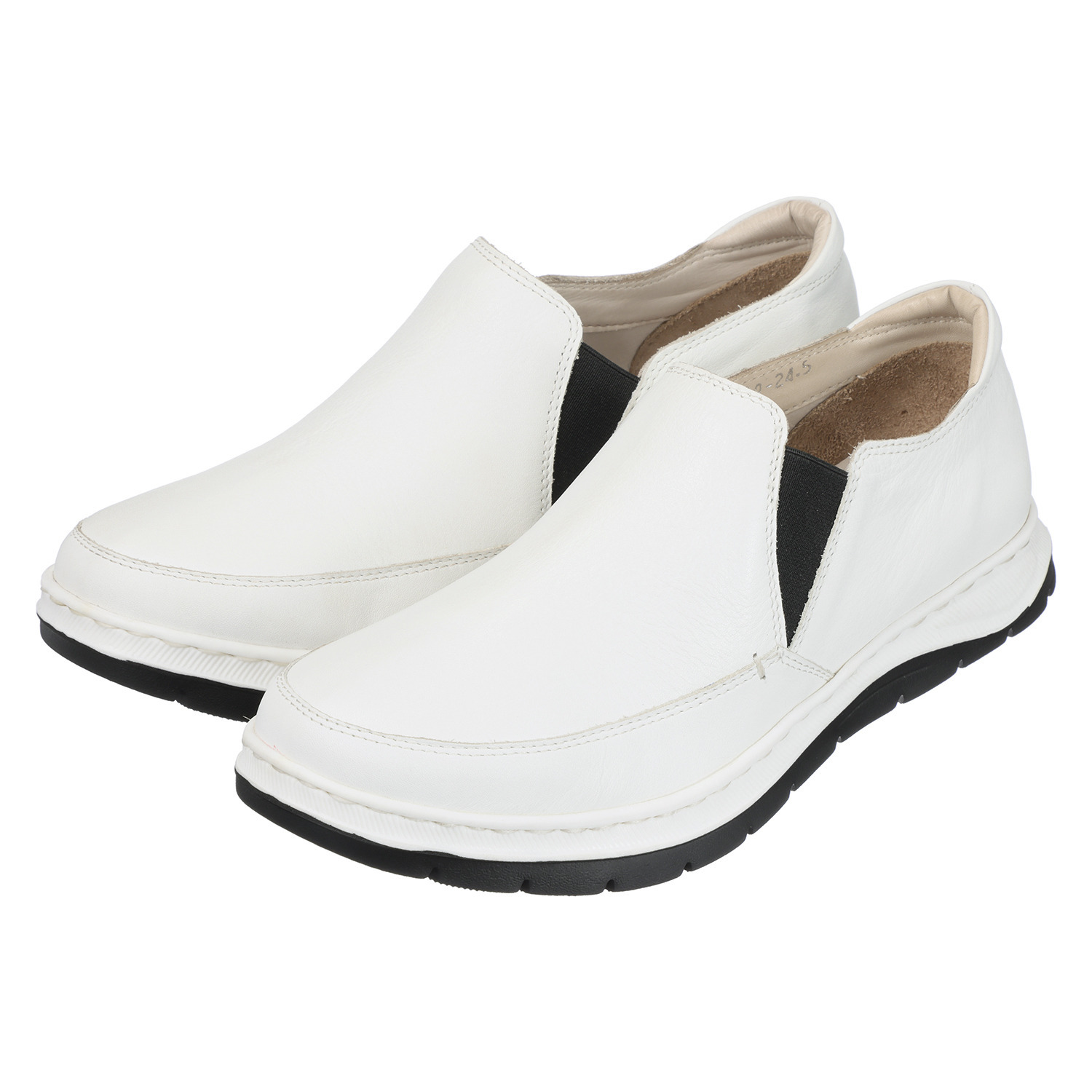 マイレ はっ水 カーフレザー 軽量スリッポン