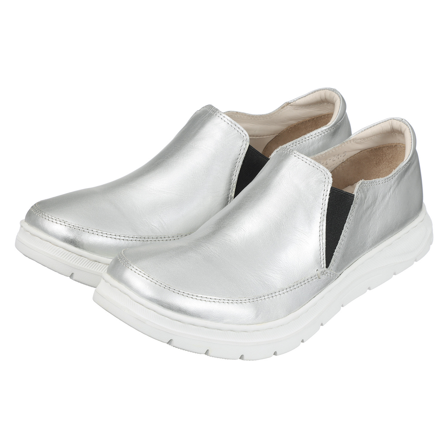 マイレ はっ水 カーフレザー 軽量スリッポン