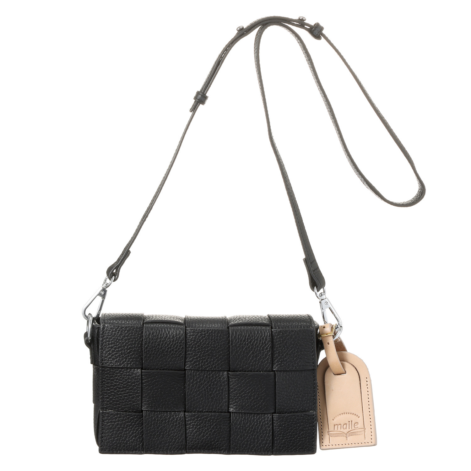 マイレ はっ水 キップレザー メッシュバッグ