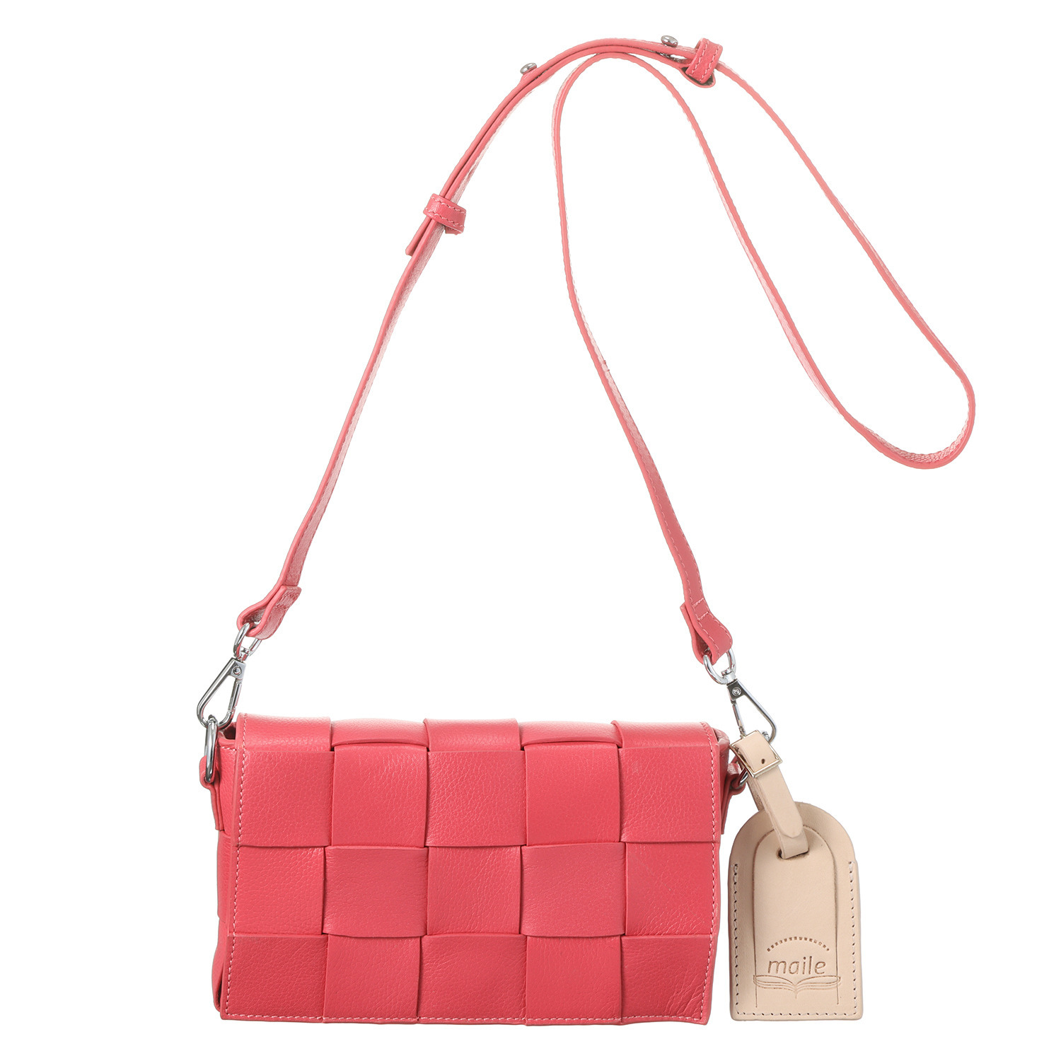 マイレ はっ水 キップレザー メッシュバッグ