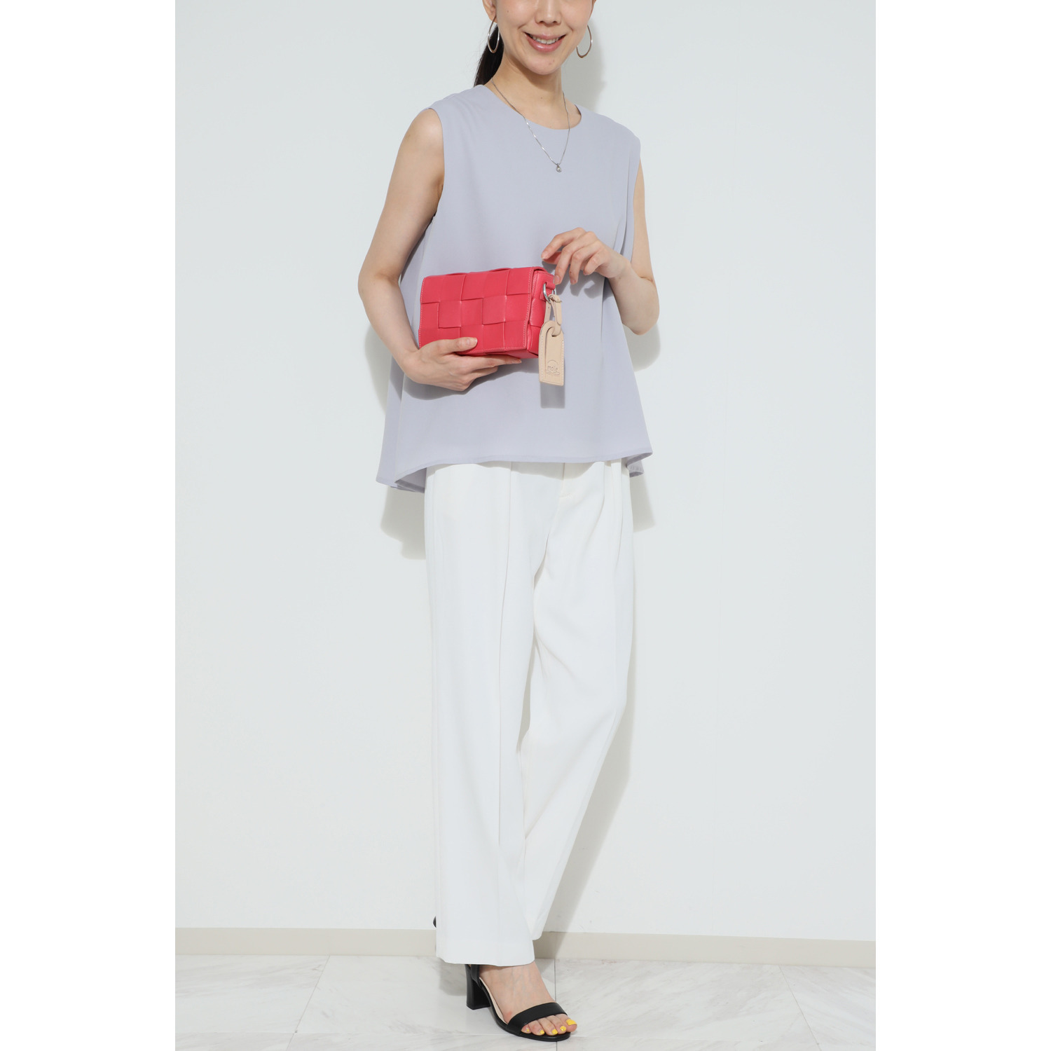 マイレ はっ水 キップレザー メッシュバッグ