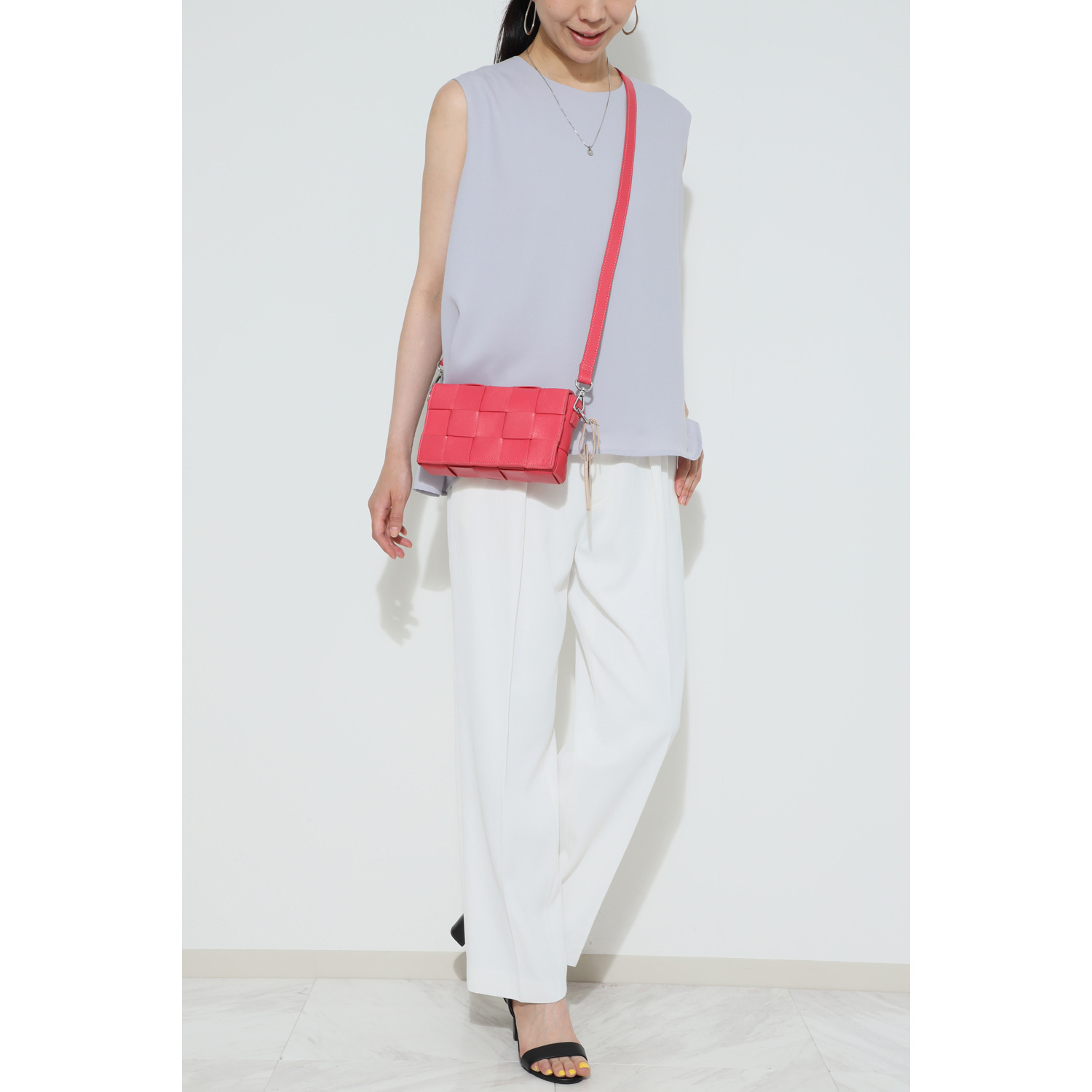 マイレ はっ水 キップレザー メッシュバッグ