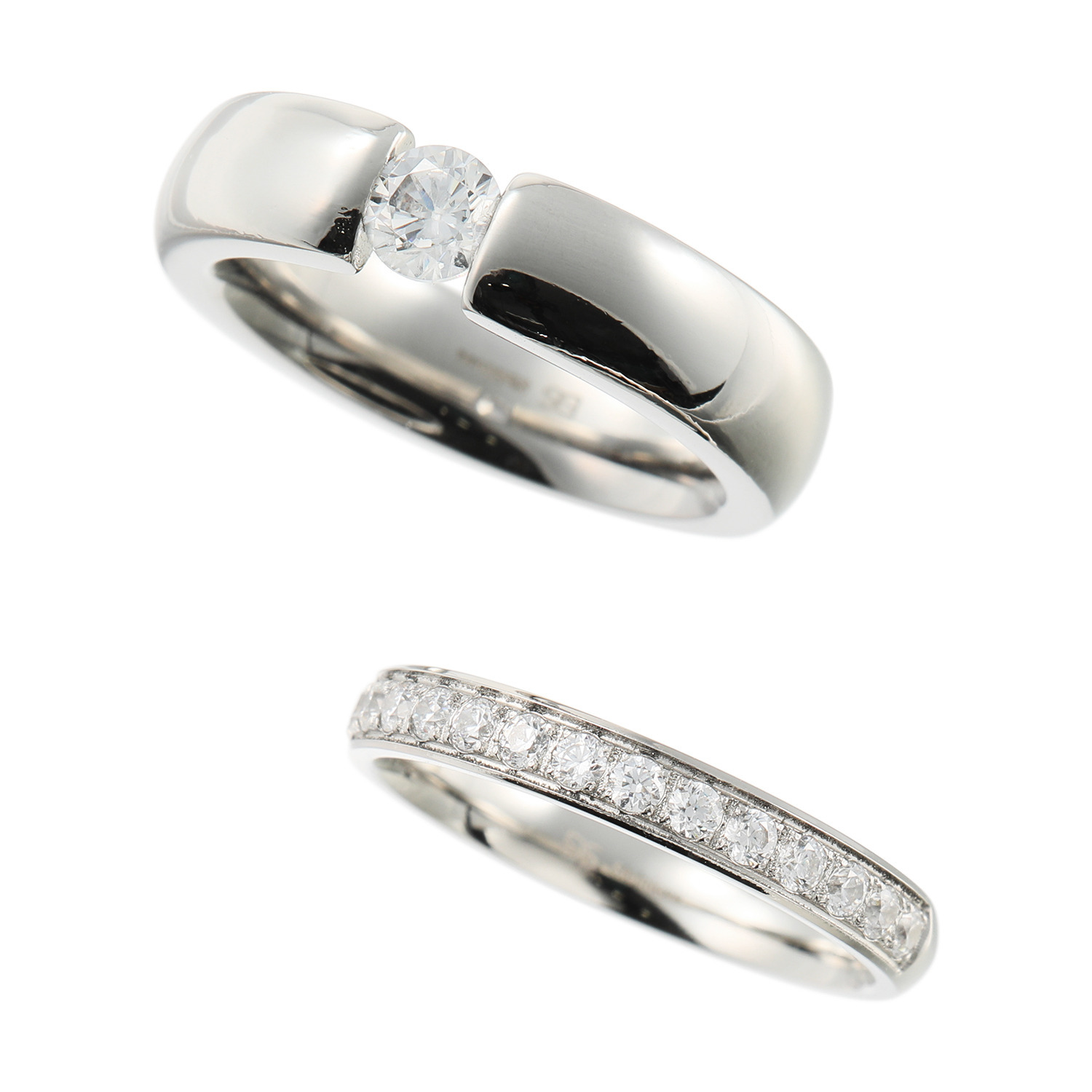 デイスティー サージカルステンレス プレシオサ社製ＣＺ リング２本セット