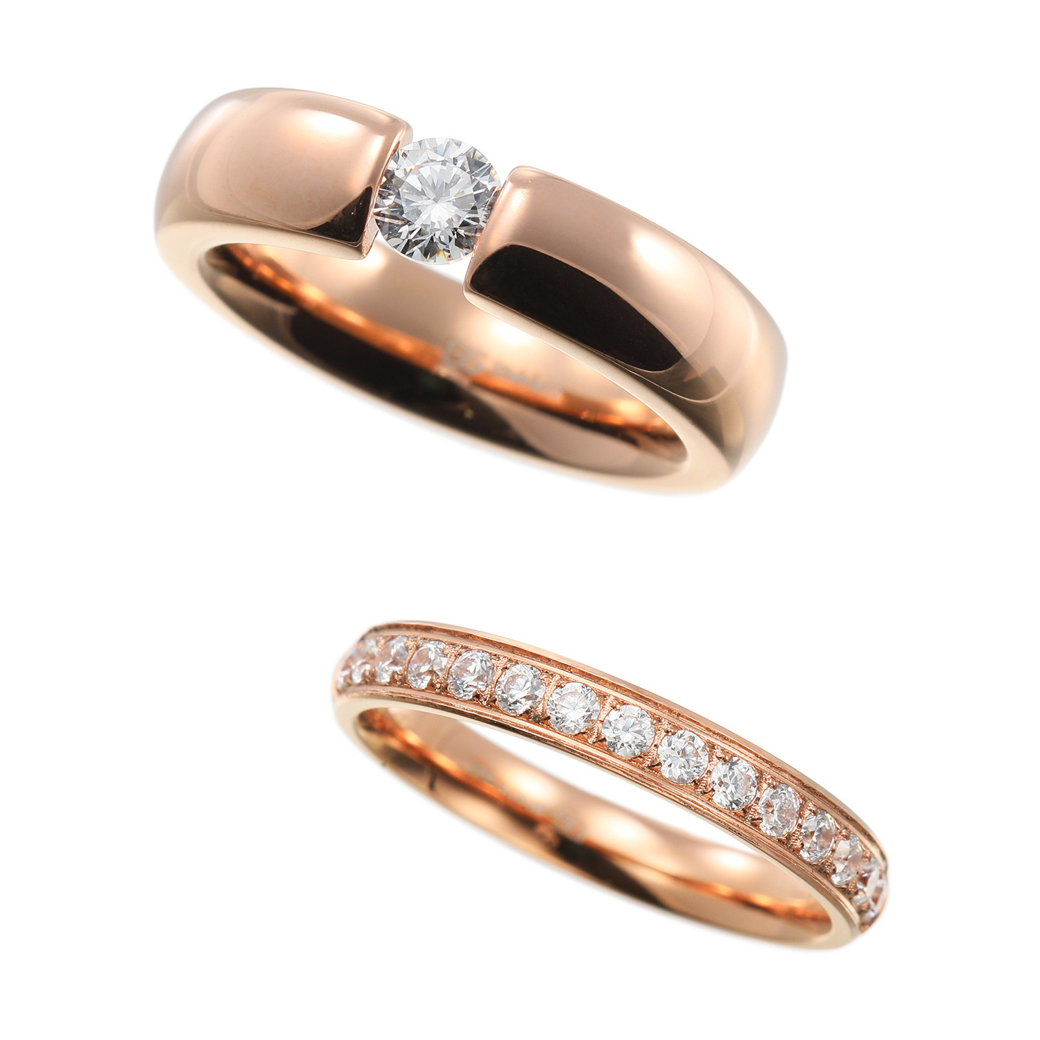 デイスティー サージカルステンレス プレシオサ社製ＣＺ リング２本セット