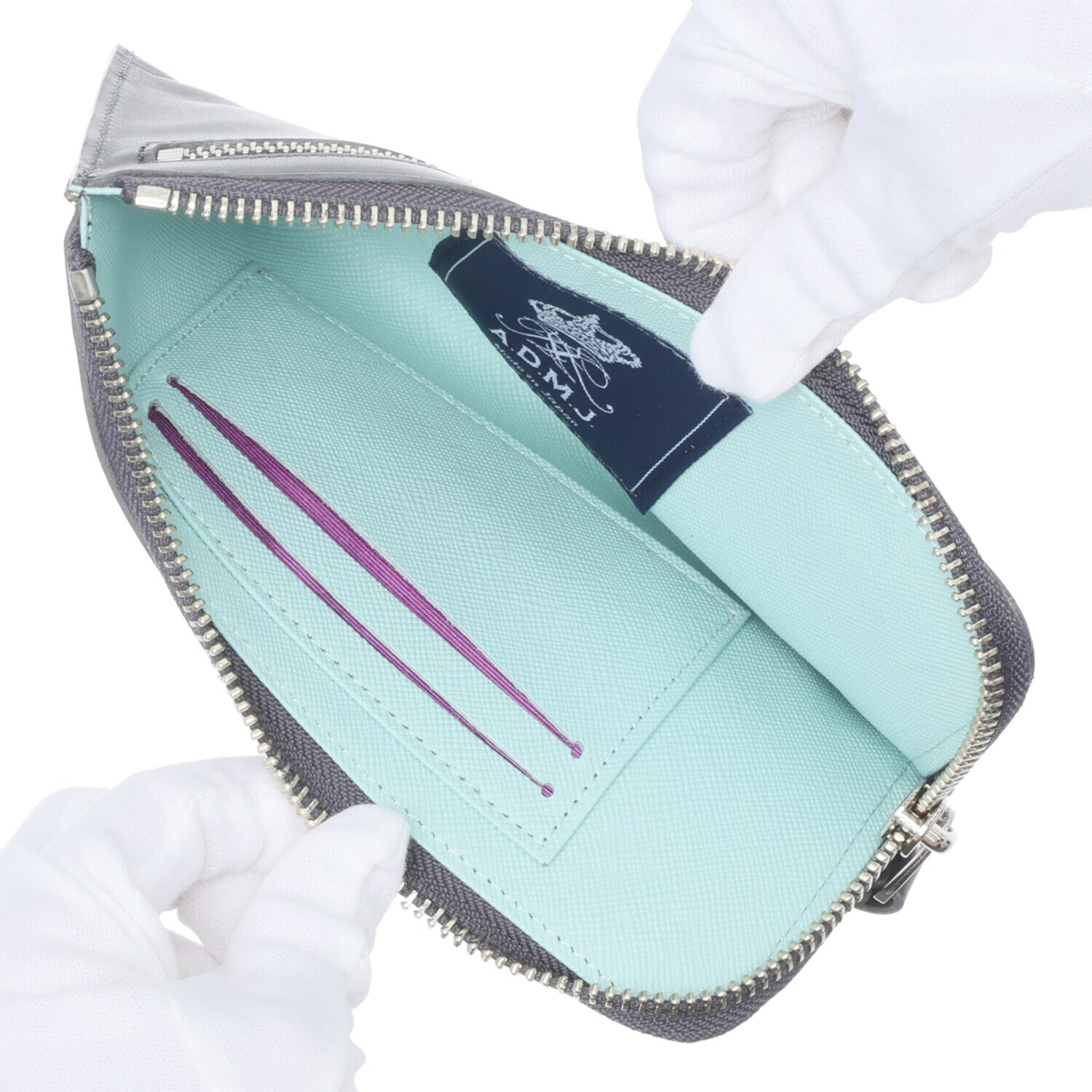 エーディーエムジェイ ＴＨＥ　ＢＥＥ イタリアンレザー オーガナイザーパース