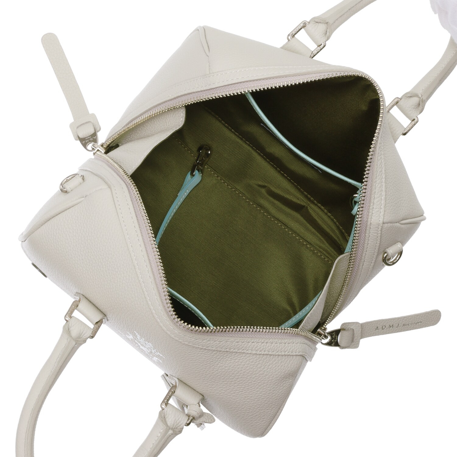 エーディーエムジェイ スパニッシュレザー 全開ラウンド ２ウェイボストンバッグ