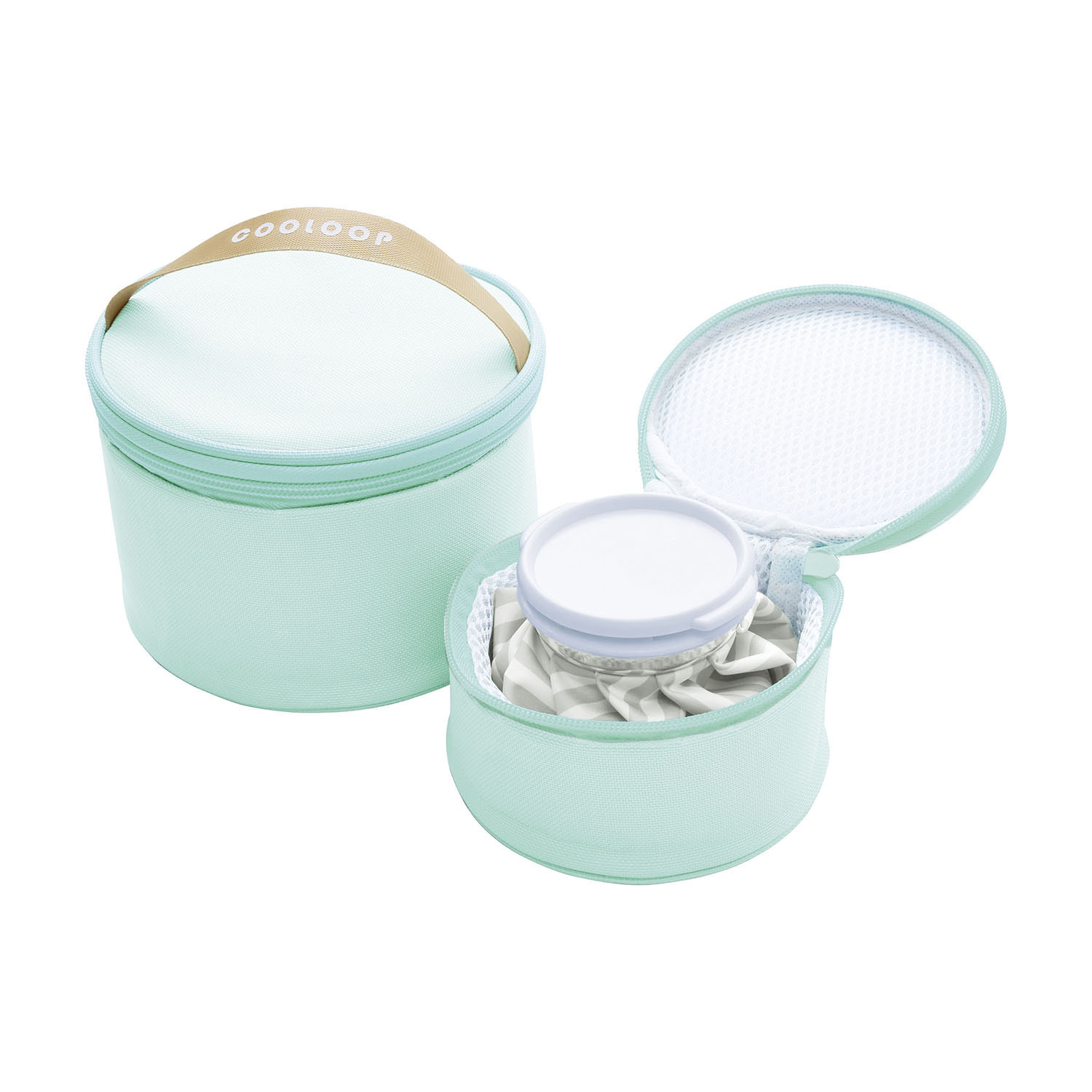 持ち運んで暑さ対策！ 保冷ケース付き氷のう＆ 氷のう保冷ネックカバー ５点セット