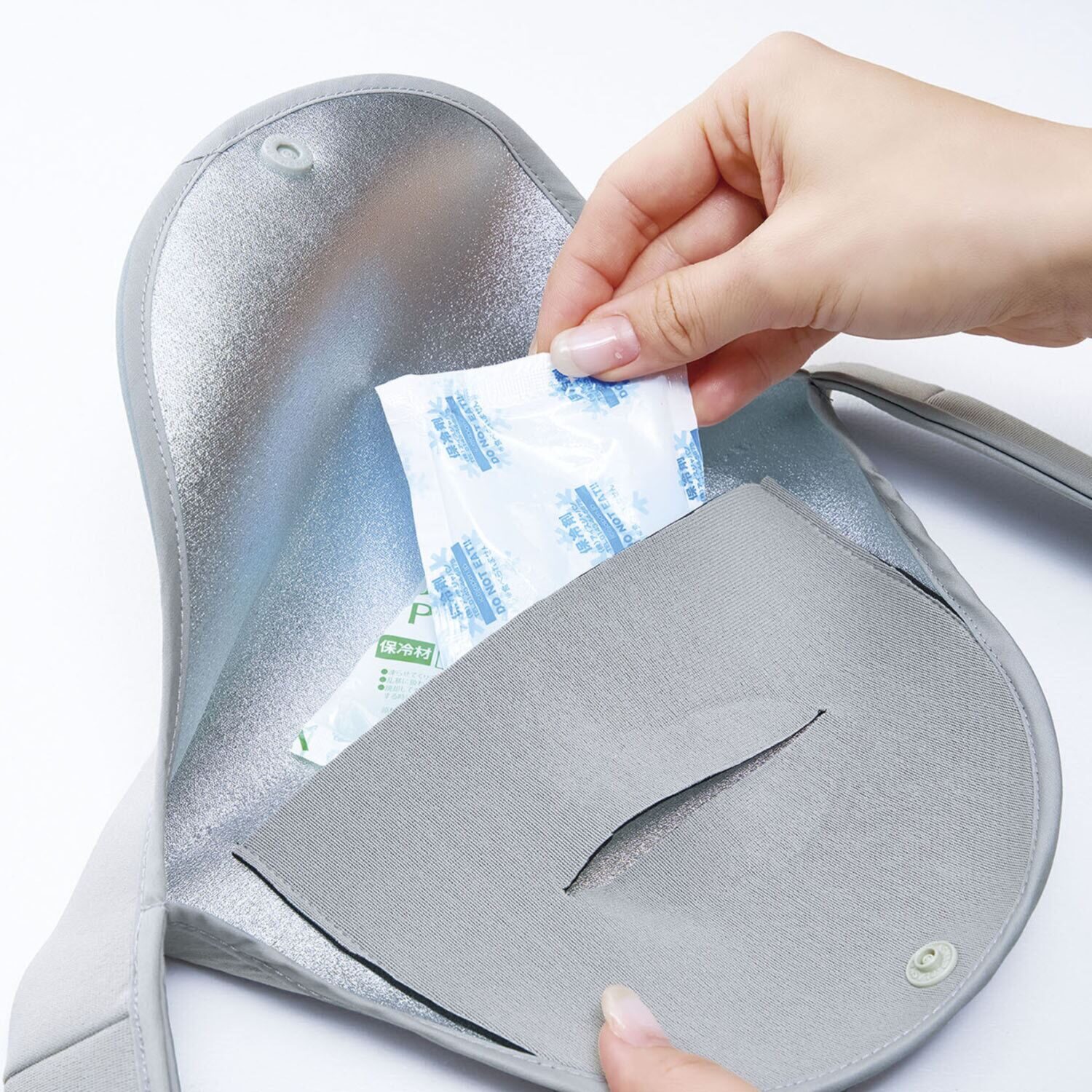 持ち運んで暑さ対策！ 保冷ケース付き氷のう＆ 氷のう保冷ネックカバー ５点セット