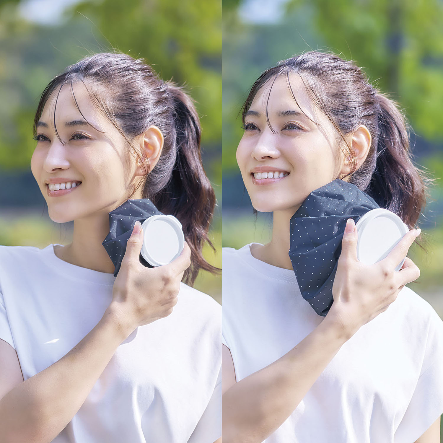 持ち運んで暑さ対策！ 保冷ケース付き氷のう＆ 氷のう保冷ネックカバー ５点セット