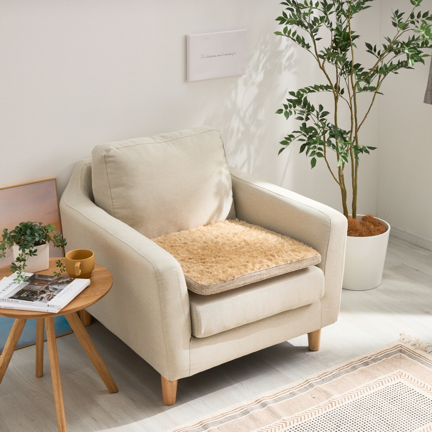 快適な座り心地復活！ 復活ソファーシート リバーシブル オールシーズンタイプ ＜１人掛け用＞