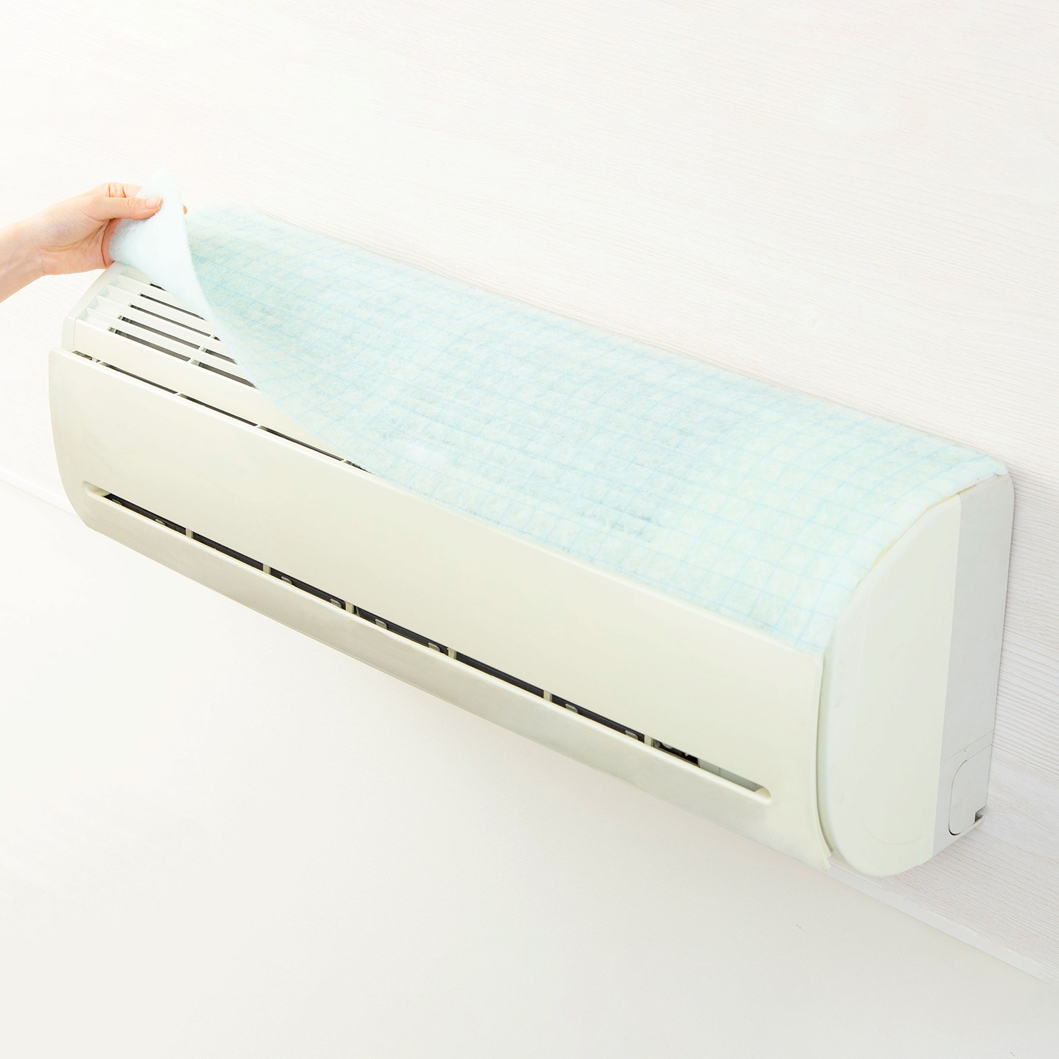 お掃除のプロが開発 貼るだけ簡単！ 空気の王様 エアコンフィルター