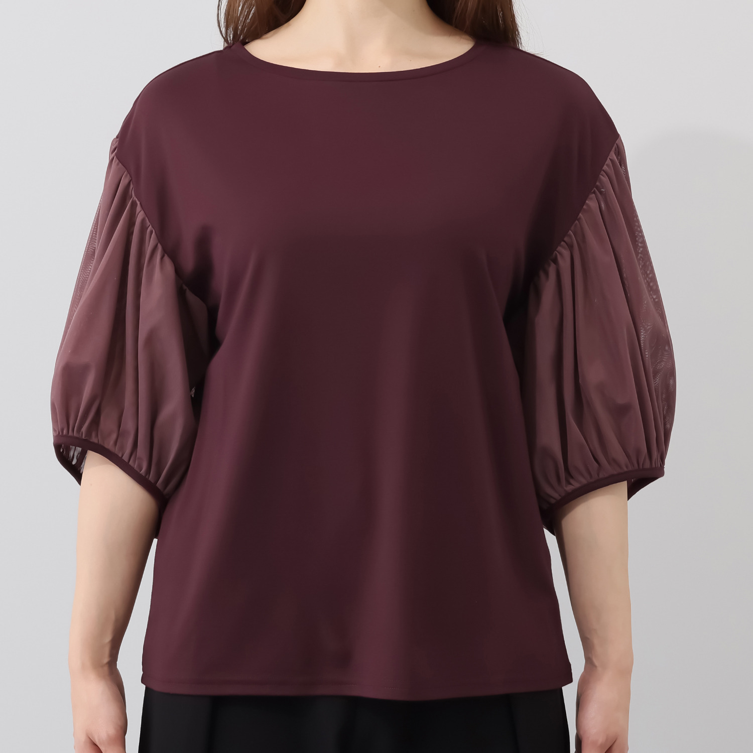 コモエリークローゼット チュールで作る バルーンスリーブ プルオーバー