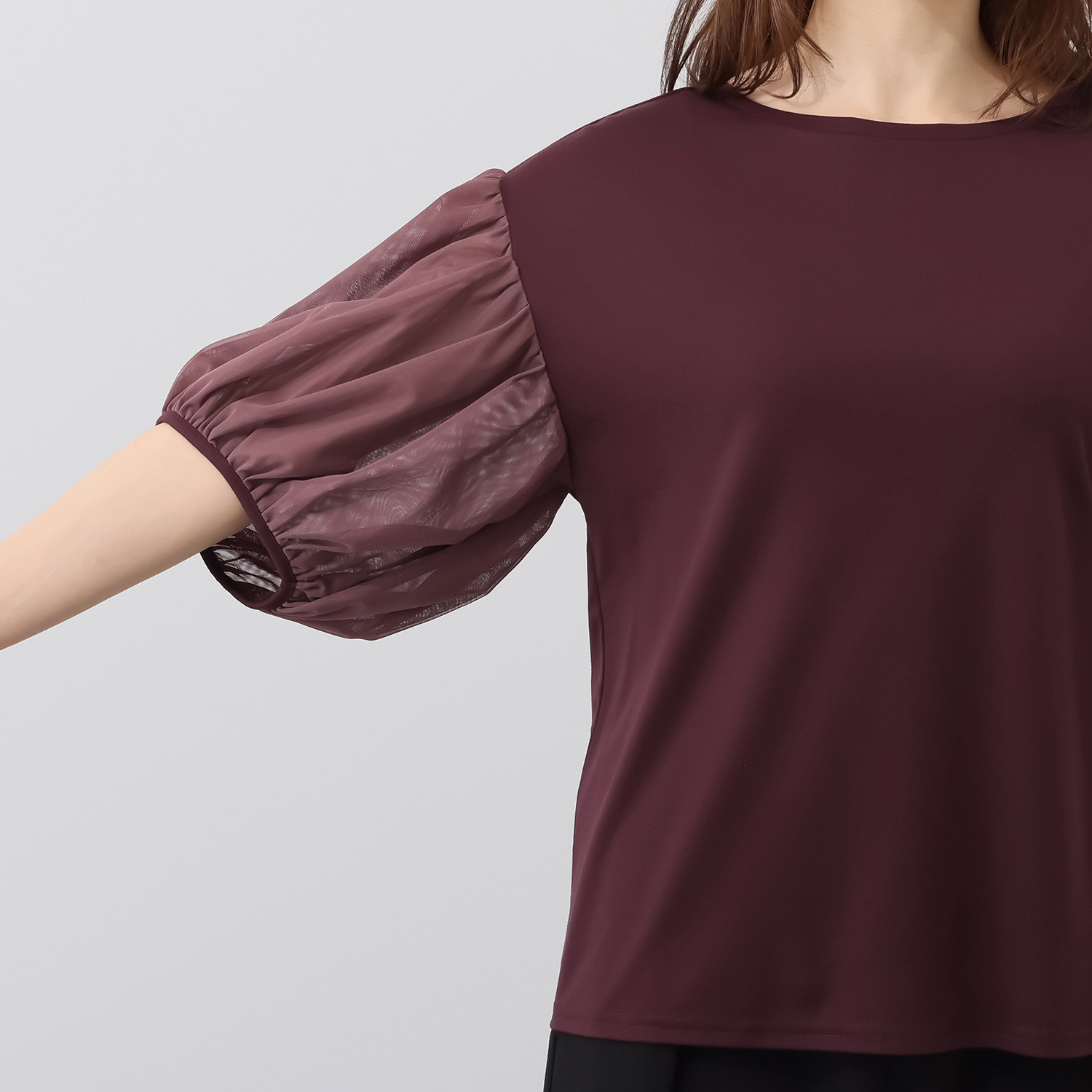 コモエリークローゼット チュールで作る バルーンスリーブ プルオーバー