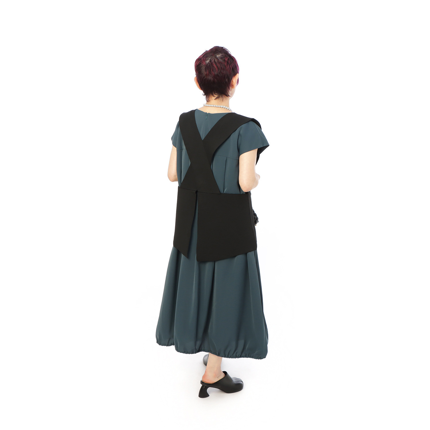 コモエリークローゼット バッククロス ニットジレ