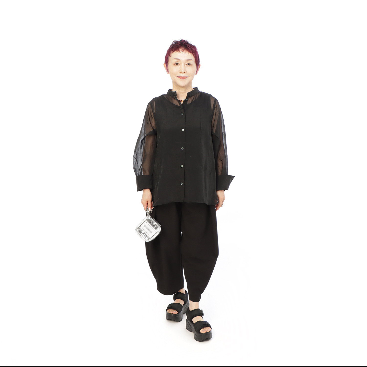 コモエリークローゼット 変形タックで作る ゆるパンツ