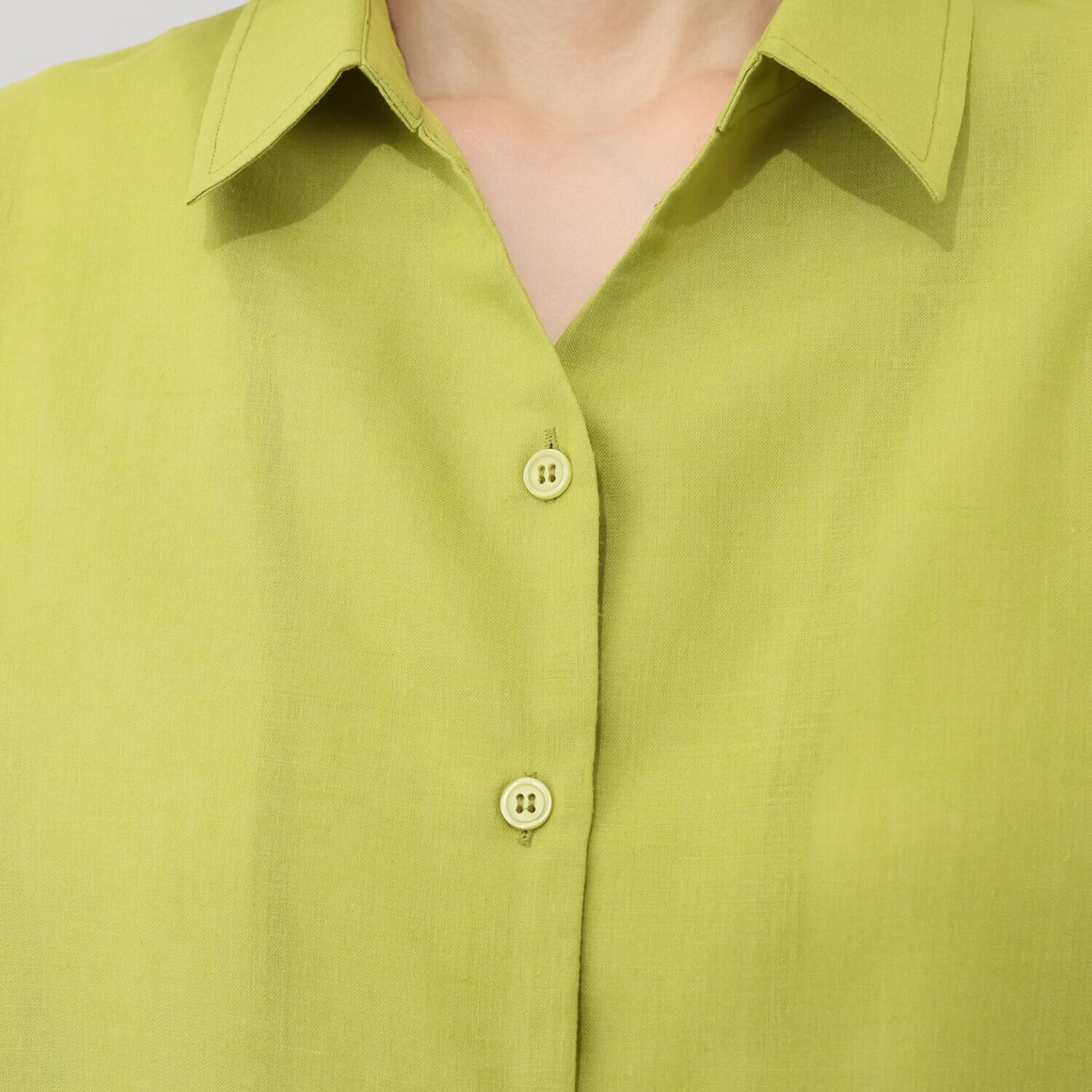 スピンブルー ヨーロピアンフラックスＲ リネンブレンド ドルマンスリーブ シャツブラウス