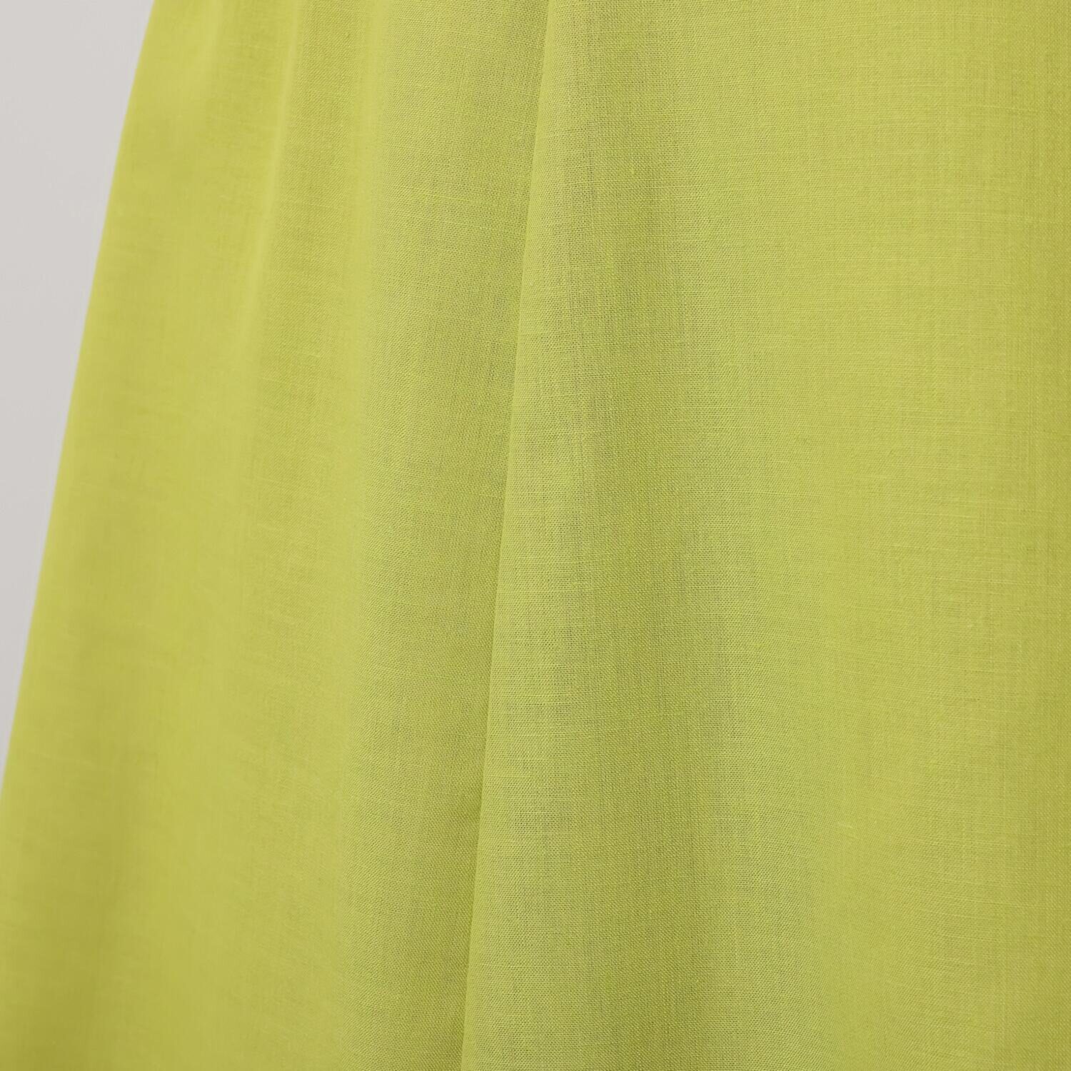 スピンブルー ヨーロピアンフラックスＲ リネンブレンド フレアースカート