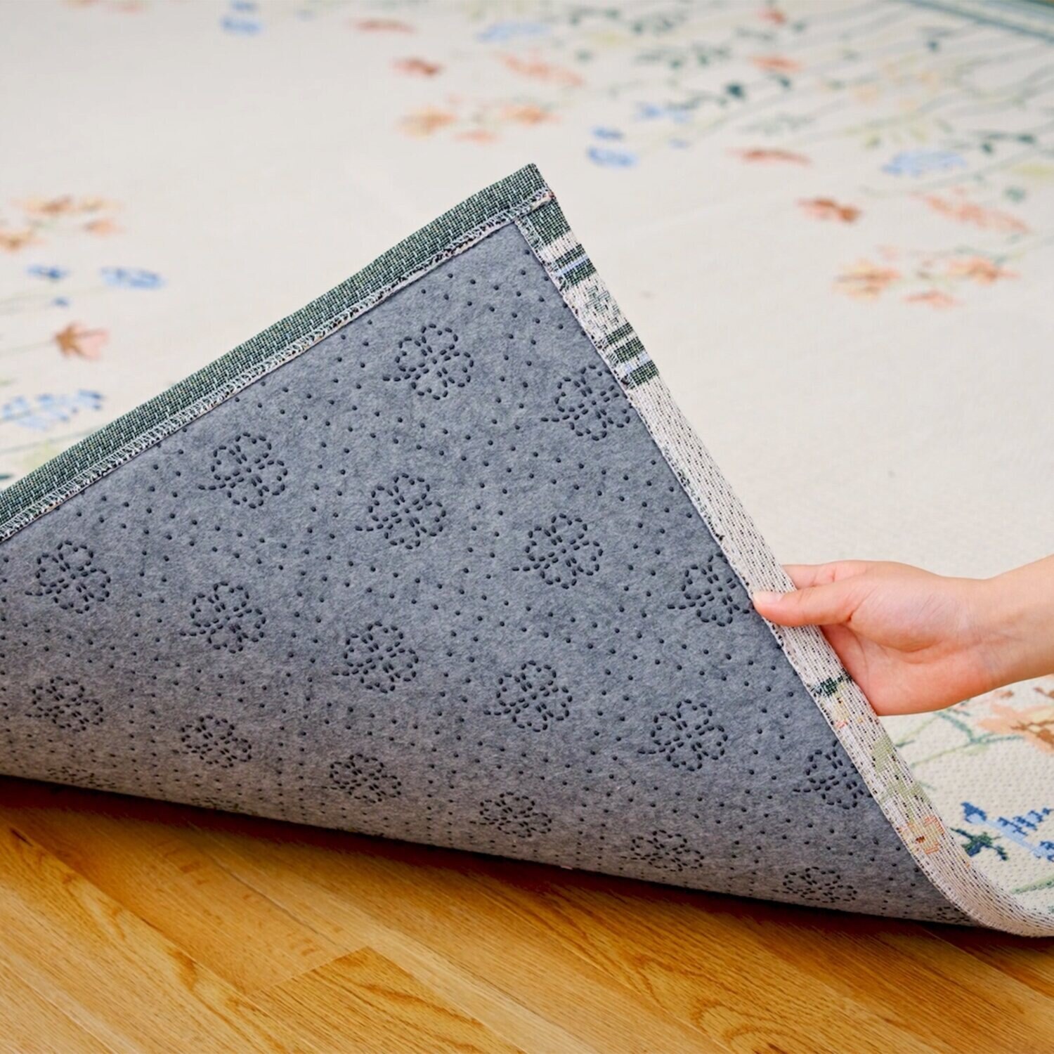 イケヒコ さらっと爽やか ジャガード織 除湿・消臭ラグ ＜１８０×１８０ｃｍ＞