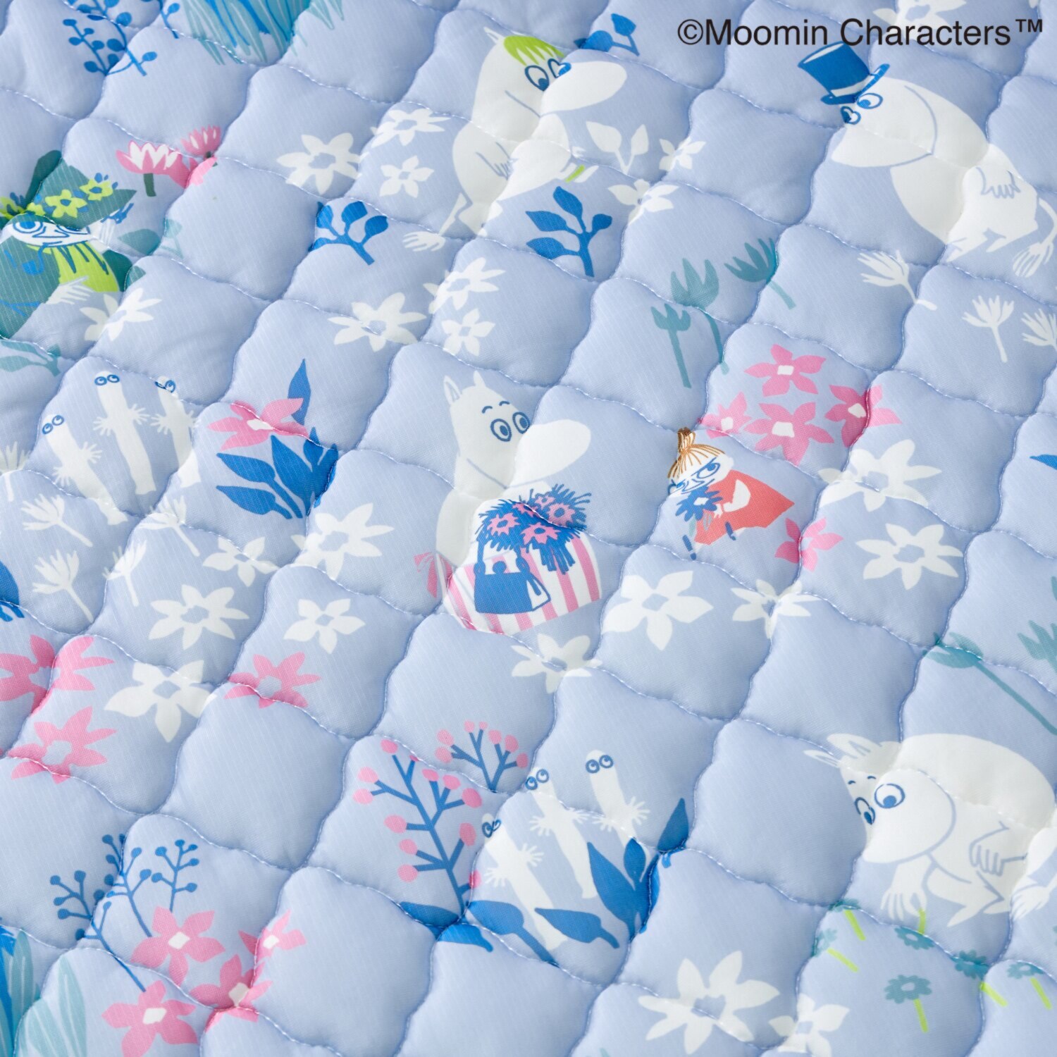 ムーミン ひんやり寝具 シングルサイズ３点セット （肌掛けふとん・ 敷きパッド・枕パッド）