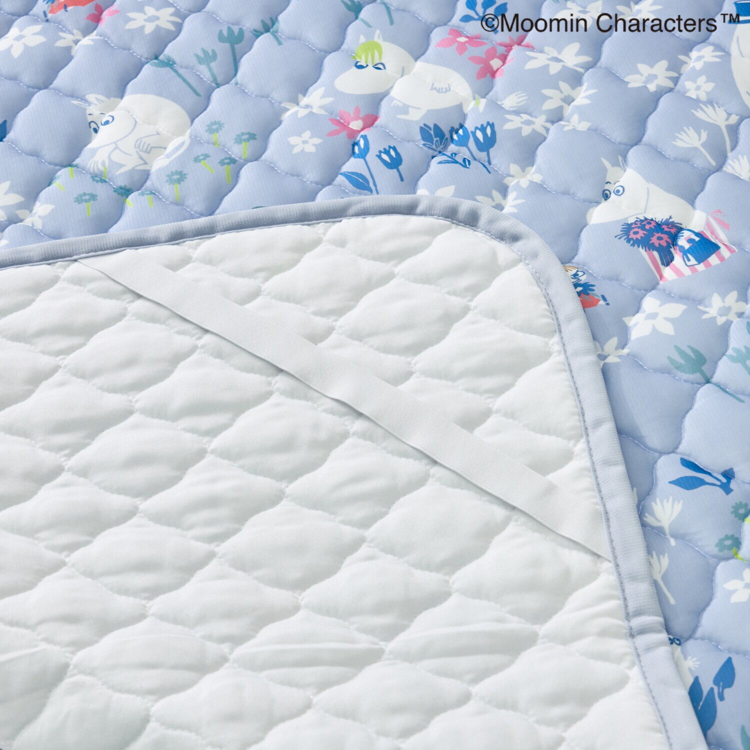 ムーミン ひんやり寝具 ダブルサイズ４点セット （肌掛けふとん・ 　敷きパッド・ 　枕パッド２枚）