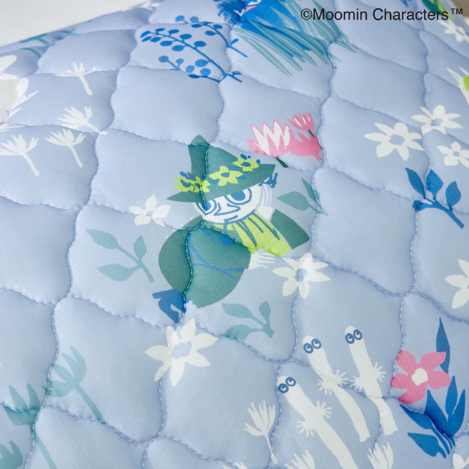 ムーミン ひんやり寝具 ダブルサイズ４点セット （肌掛けふとん・ 　敷きパッド・ 　枕パッド２枚）