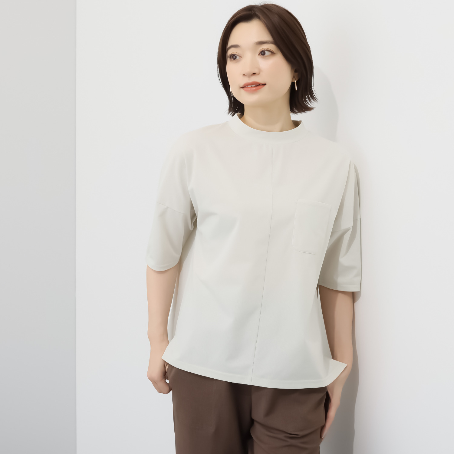 フィラ ＵＶカット・吸水速乾・ 遮熱 オーバーシルエット モックネックシャツ