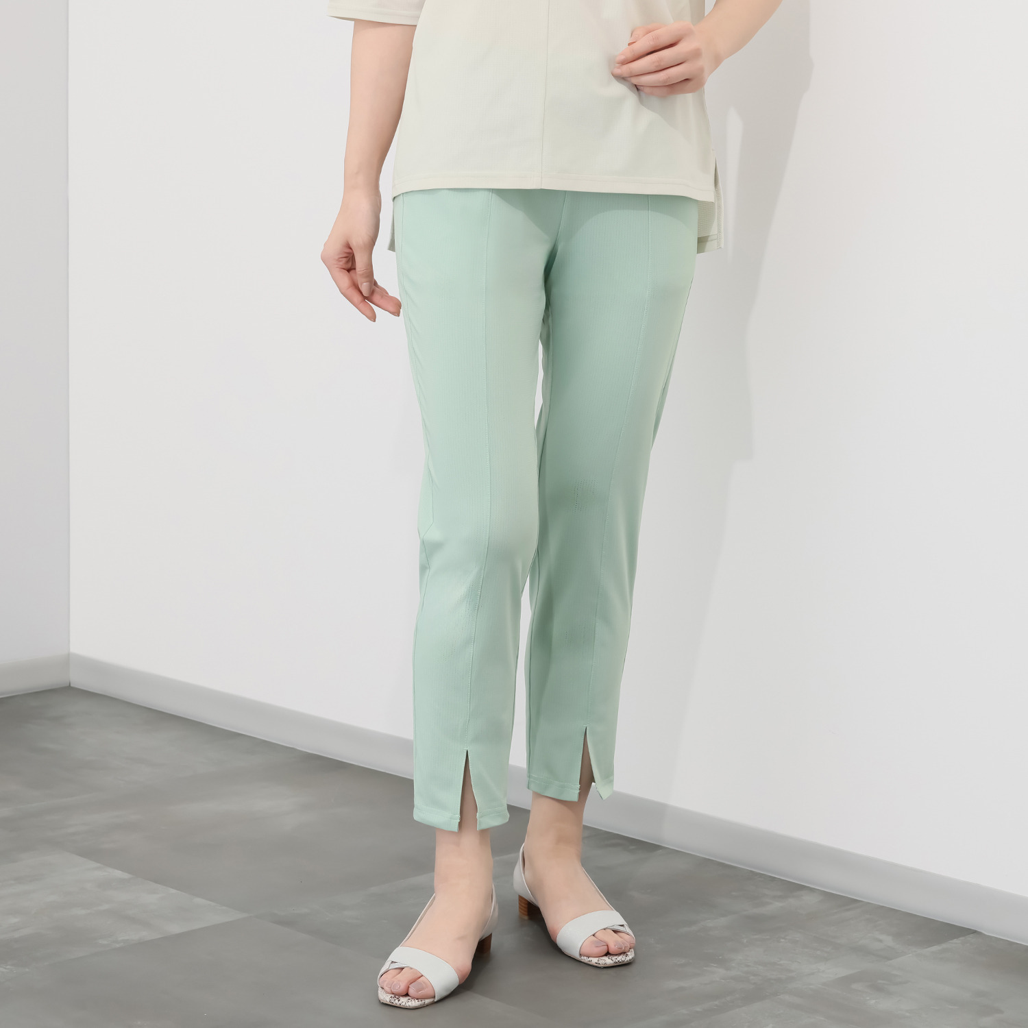 フィラ ＵＶカット・吸水速乾・ 遮熱 スリップオン クロップト アクティブパンツ