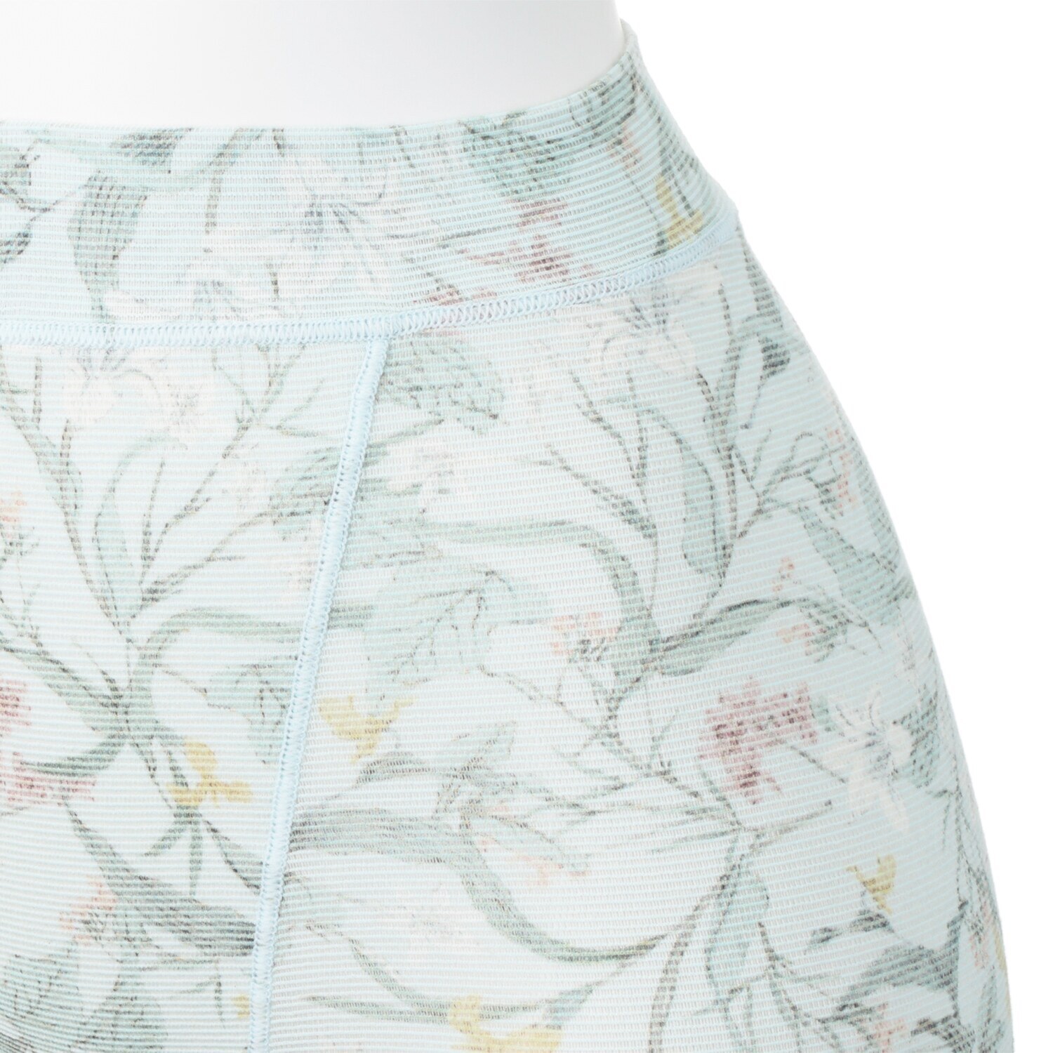 丸福ガーゼ ムレにくくて快適！速乾 綿モダール混 ボタニカルプリント 三分丈ショーツ２枚セット