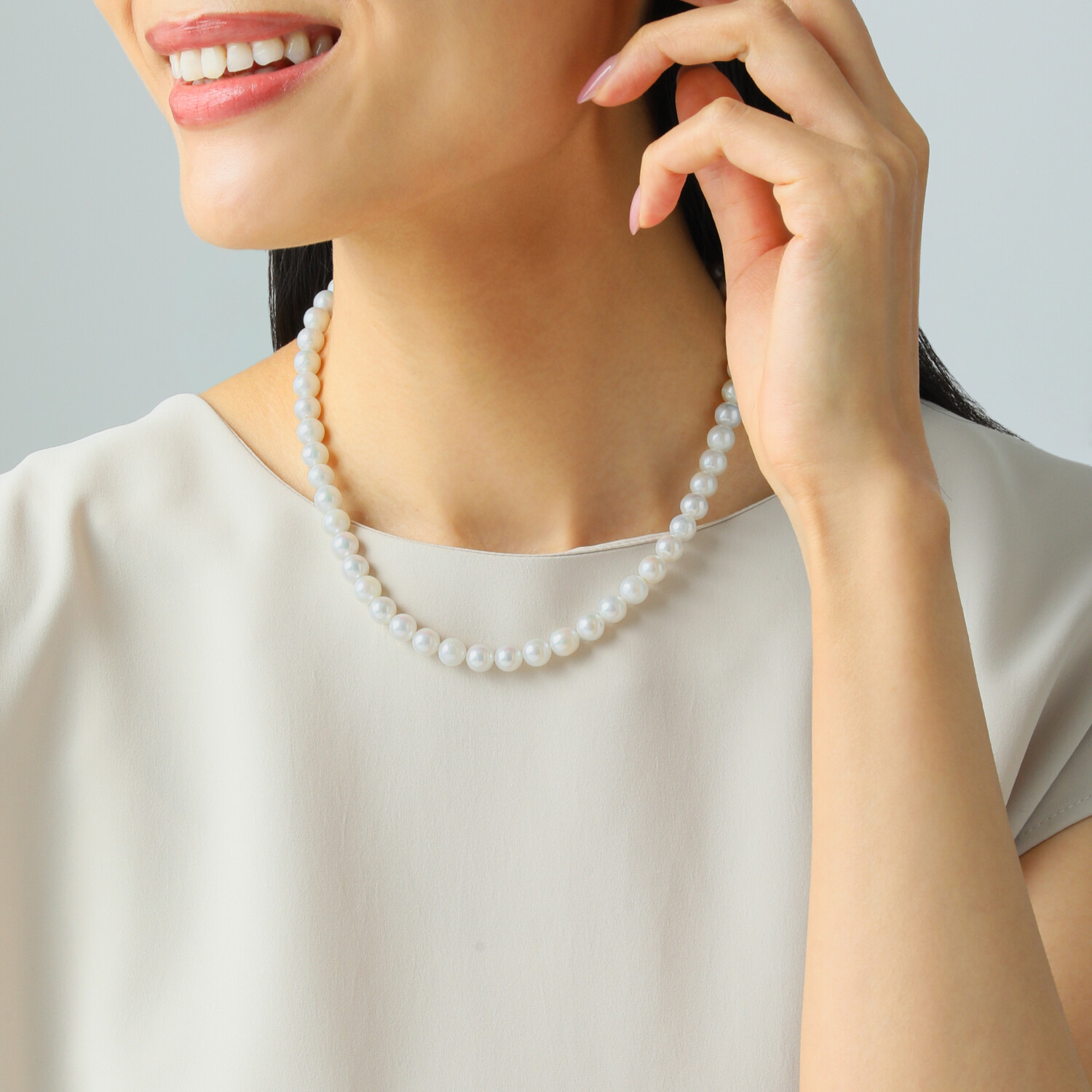 パールモール アコヤパール カジュアル ショートネックレス