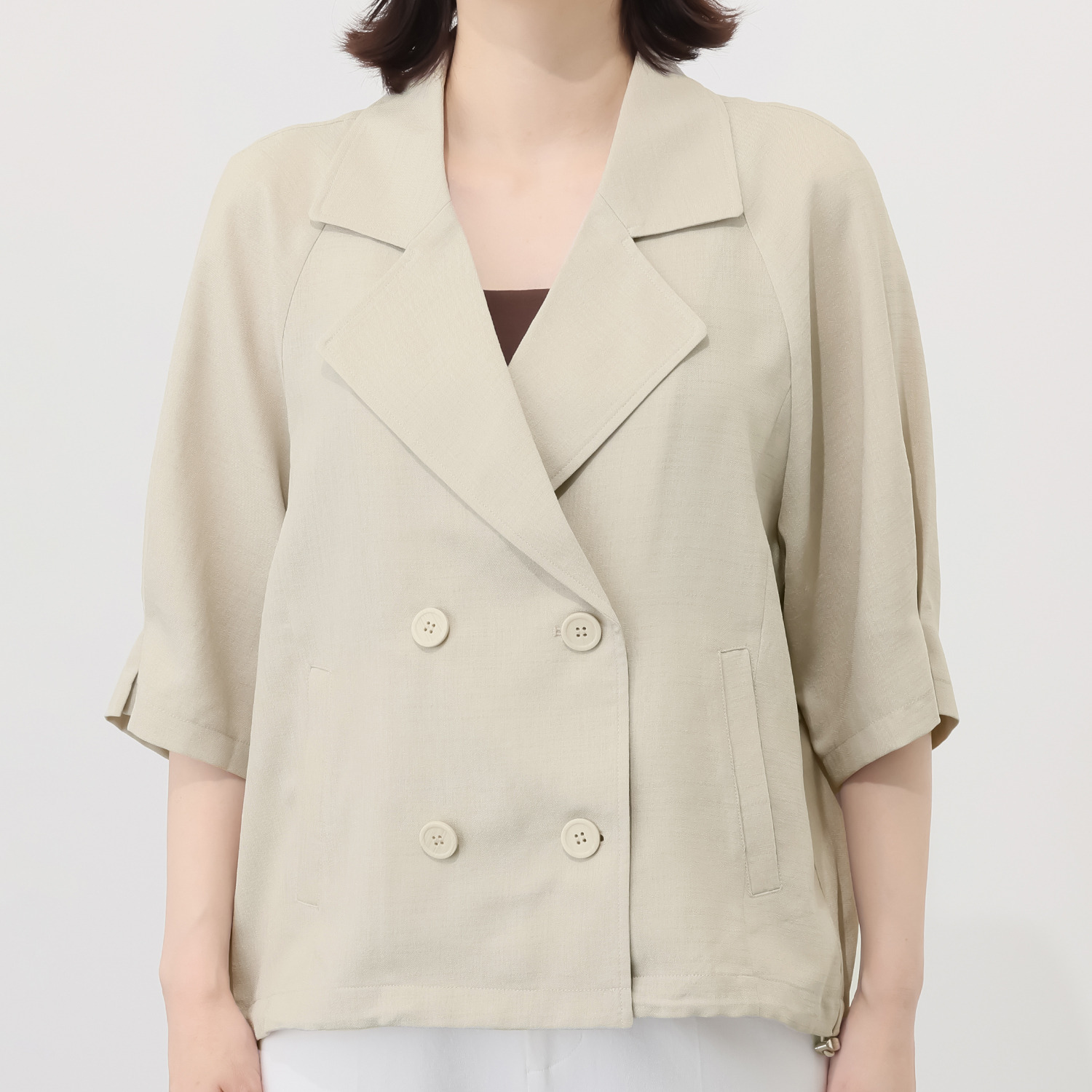 アンリック　オー　ブルー リネンタッチ セミダブルデザイン ライトジャケット